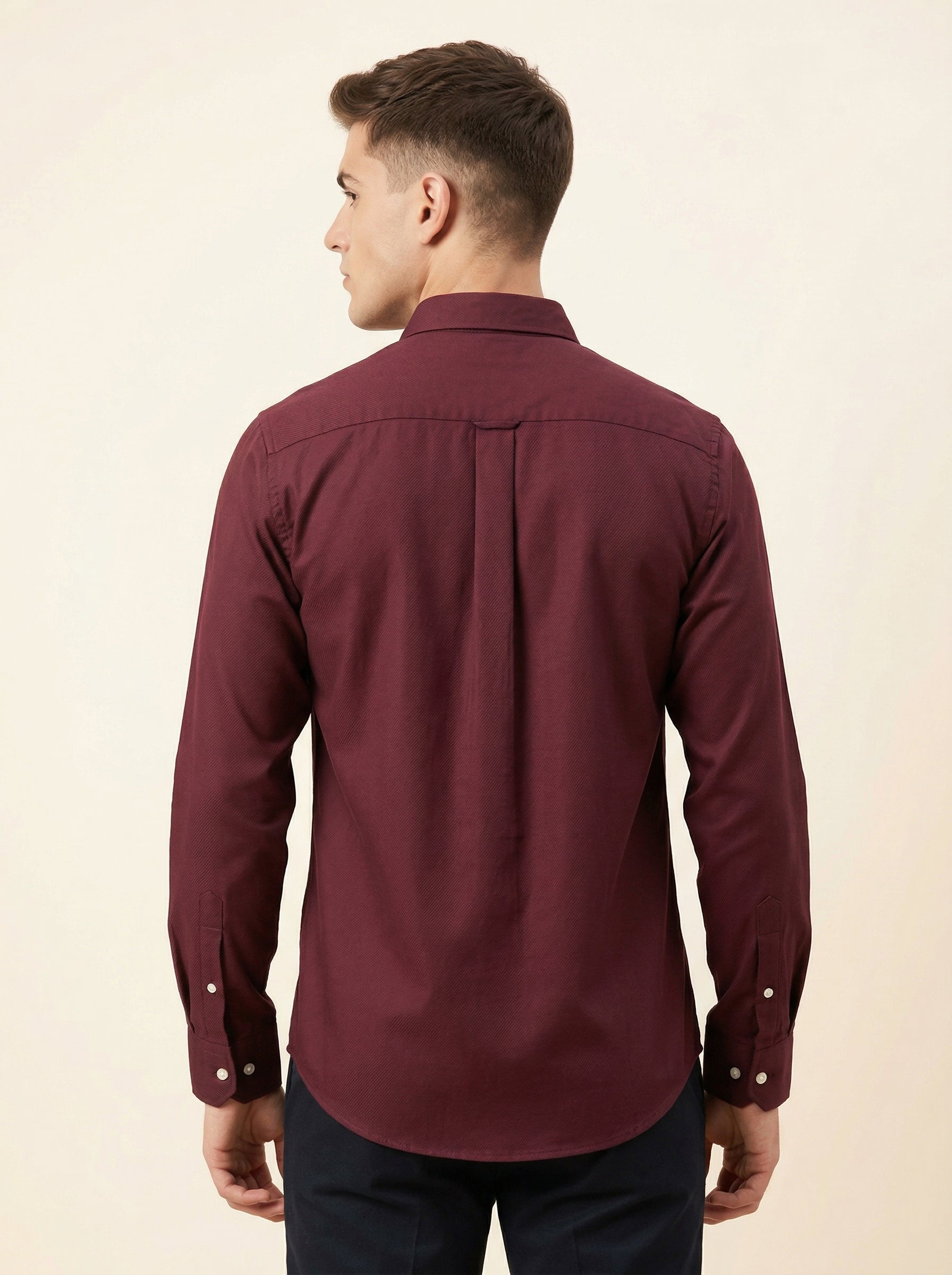 Linen Mandarin collar shirt by Snipes, featuring a lightweight, breathable fabric and stylish design.