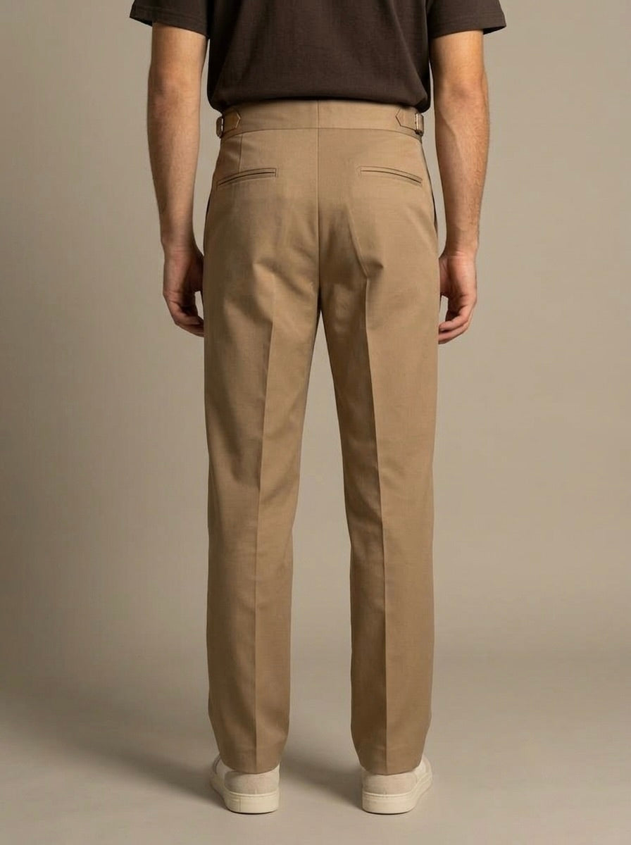 Men’s Single-Pleated Gurkha Trousers