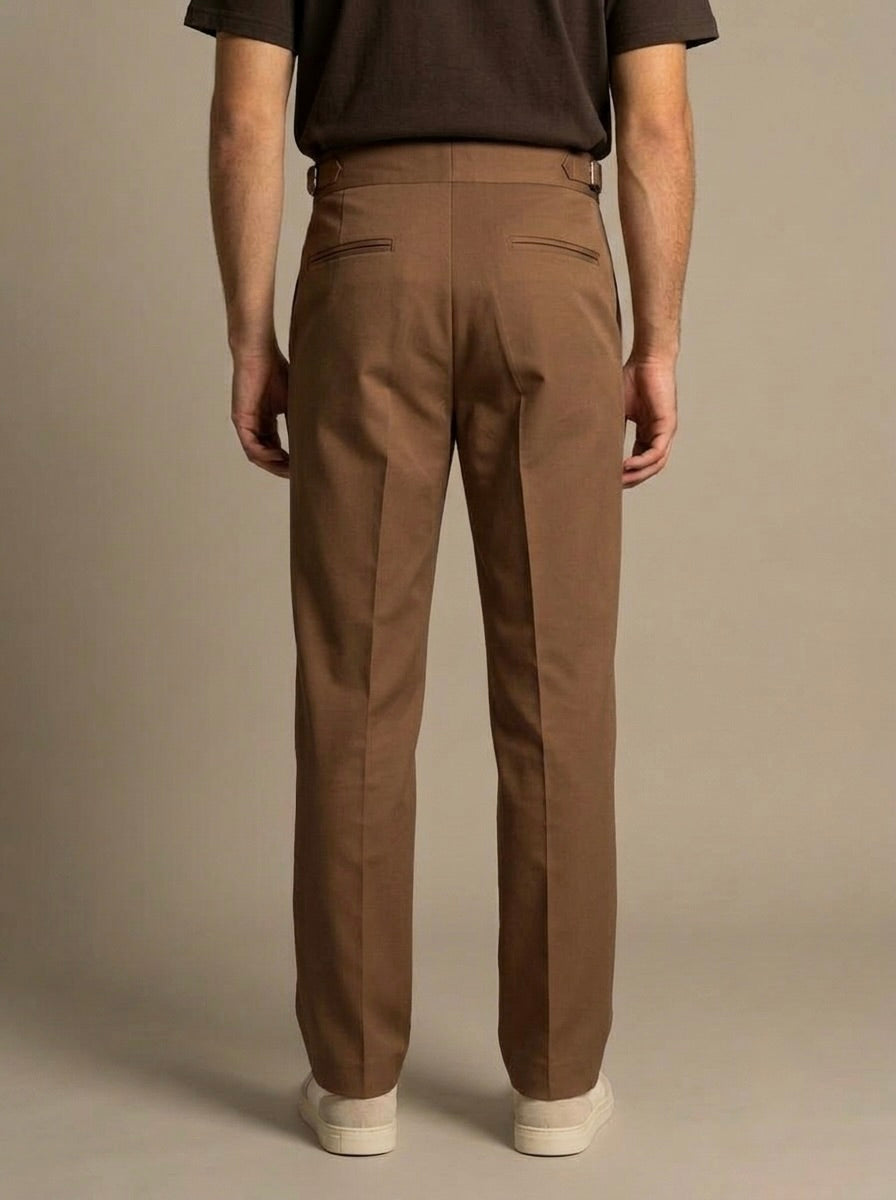 Men’s Single-Pleated Gurkha Trousers