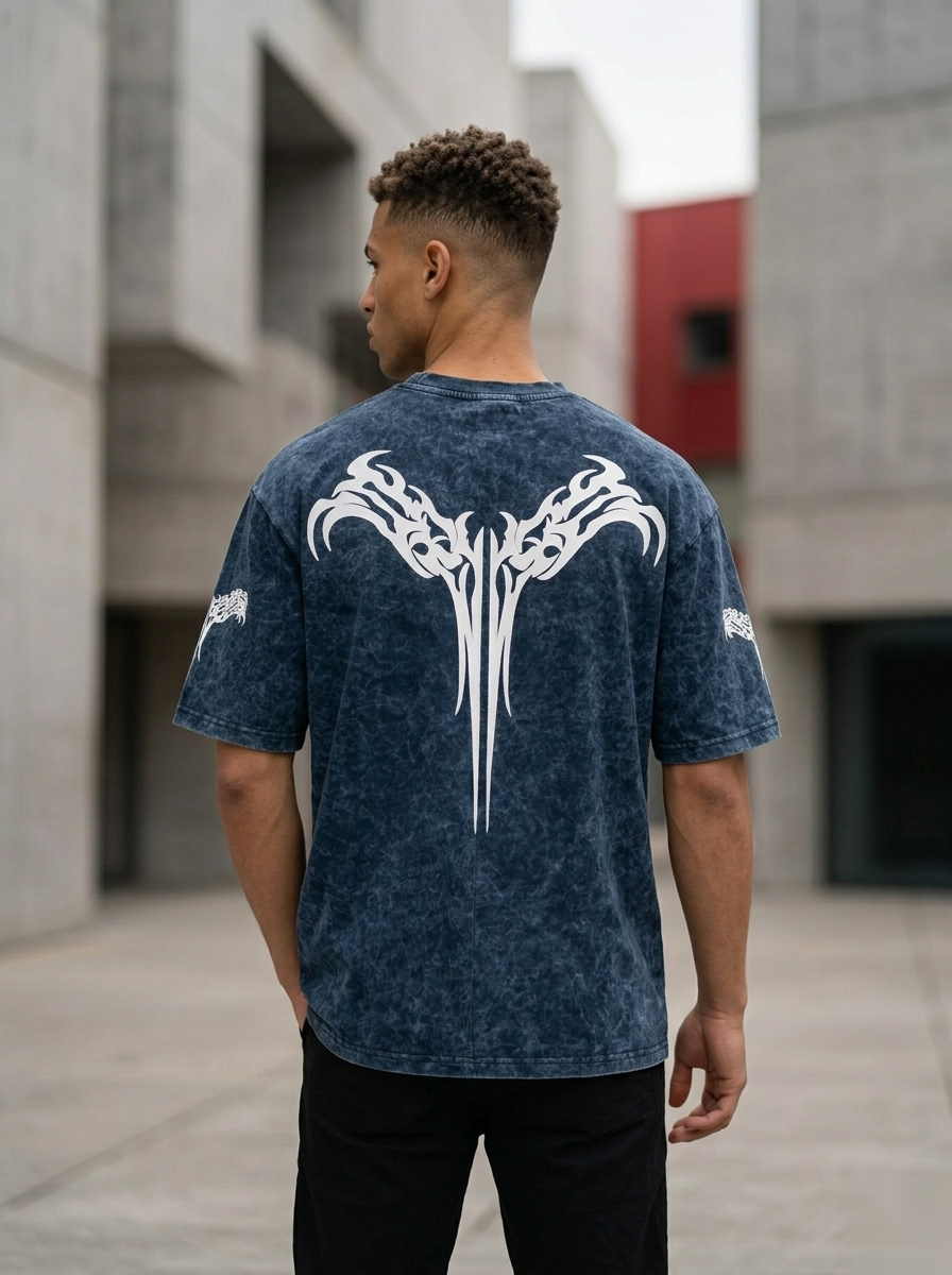 Oversized Acid Wash Graphic T-Shirt