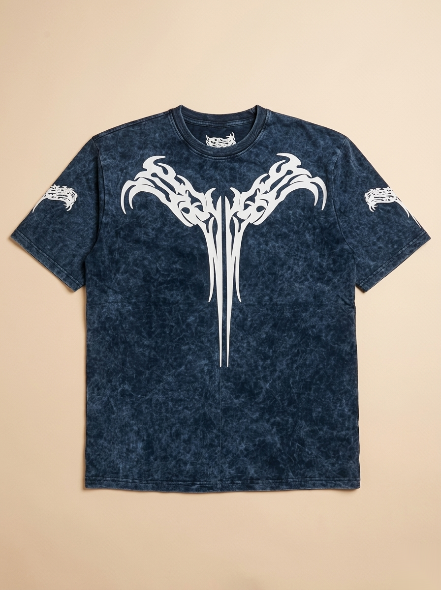 Oversized Acid Wash Graphic T-Shirt