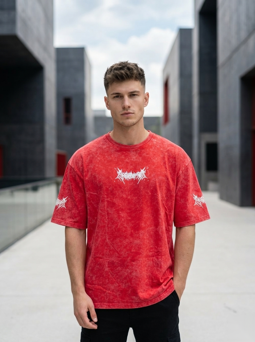 Oversized Acid Wash Graphic T-Shirt
