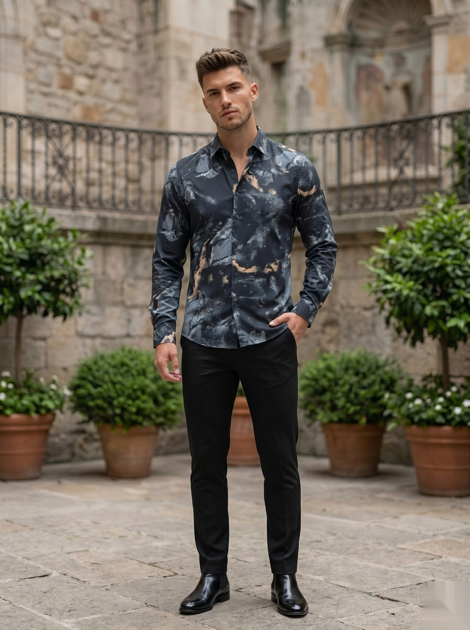 Viscose Printed Shirt - B&G