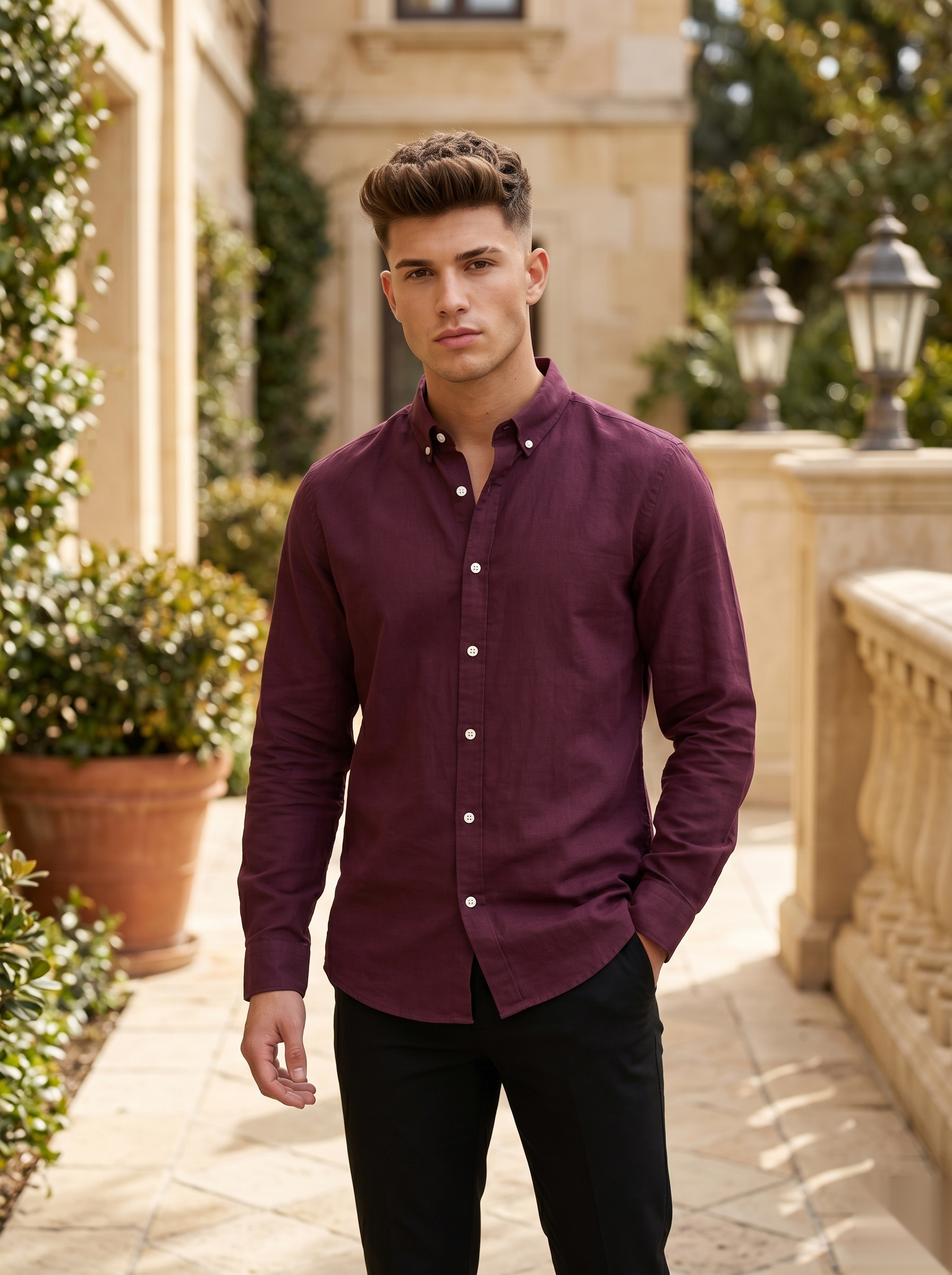 Linen-Blend Shirts