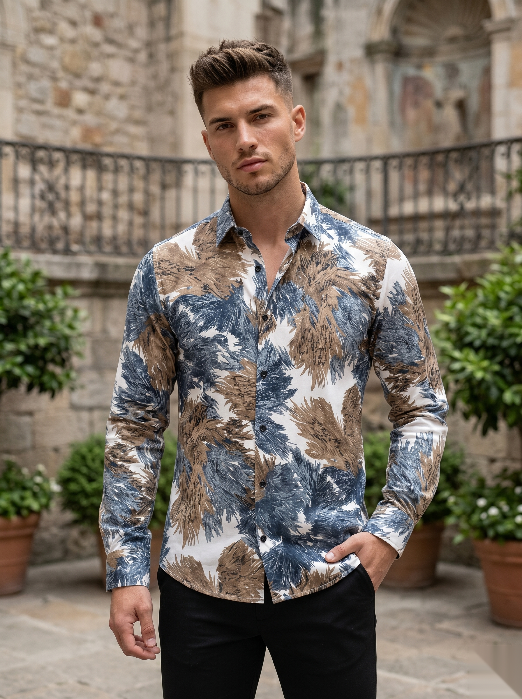 Viscose Printed Shirt - BSW