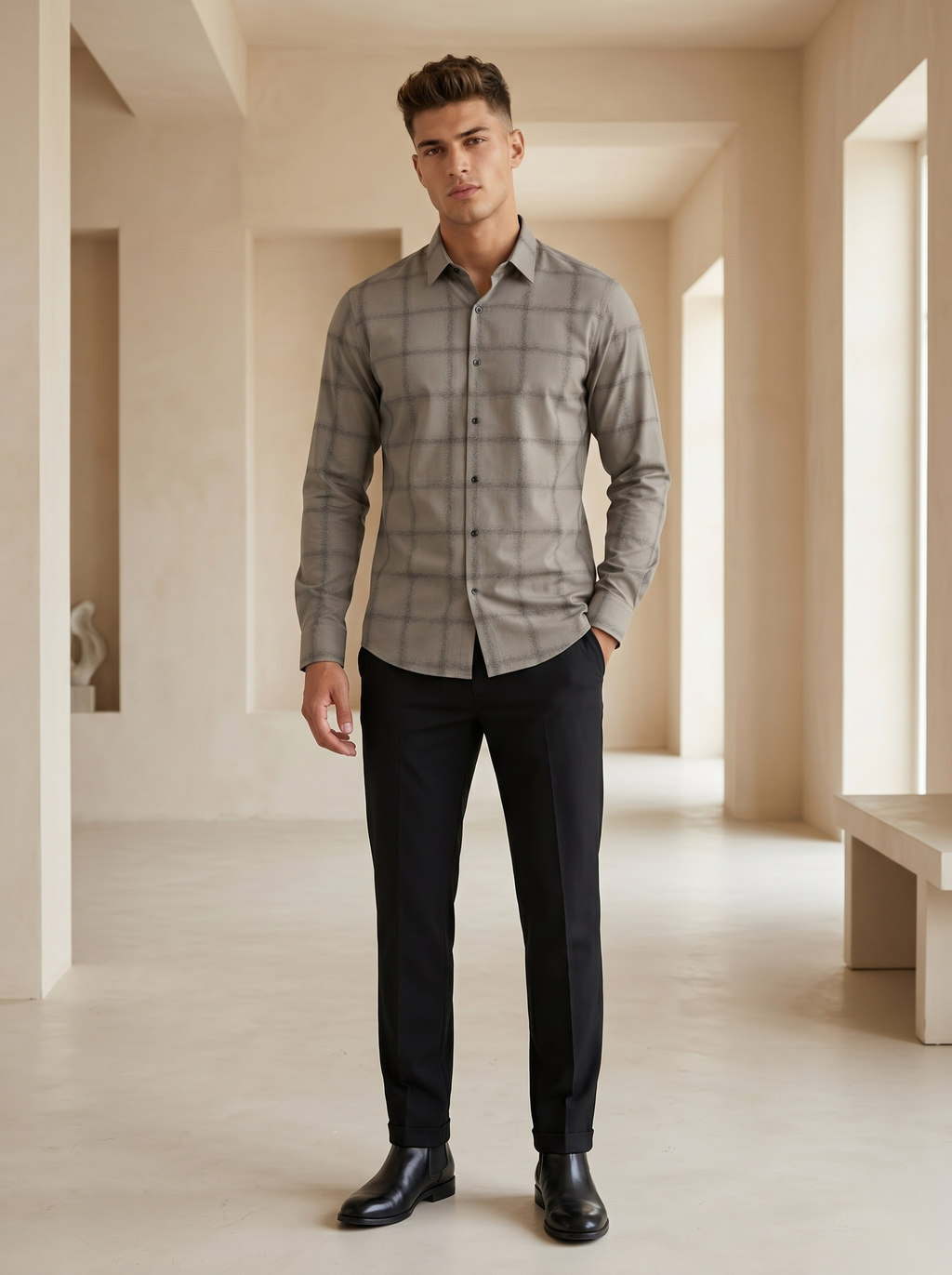 Urban Checked Full Sleeve Shirt