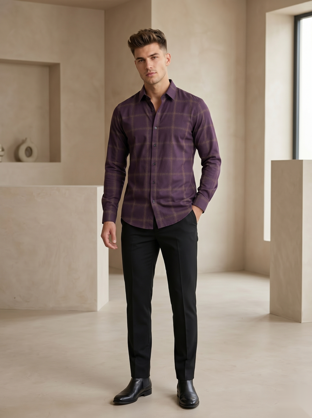 Urban Checked Full Sleeve Shirt