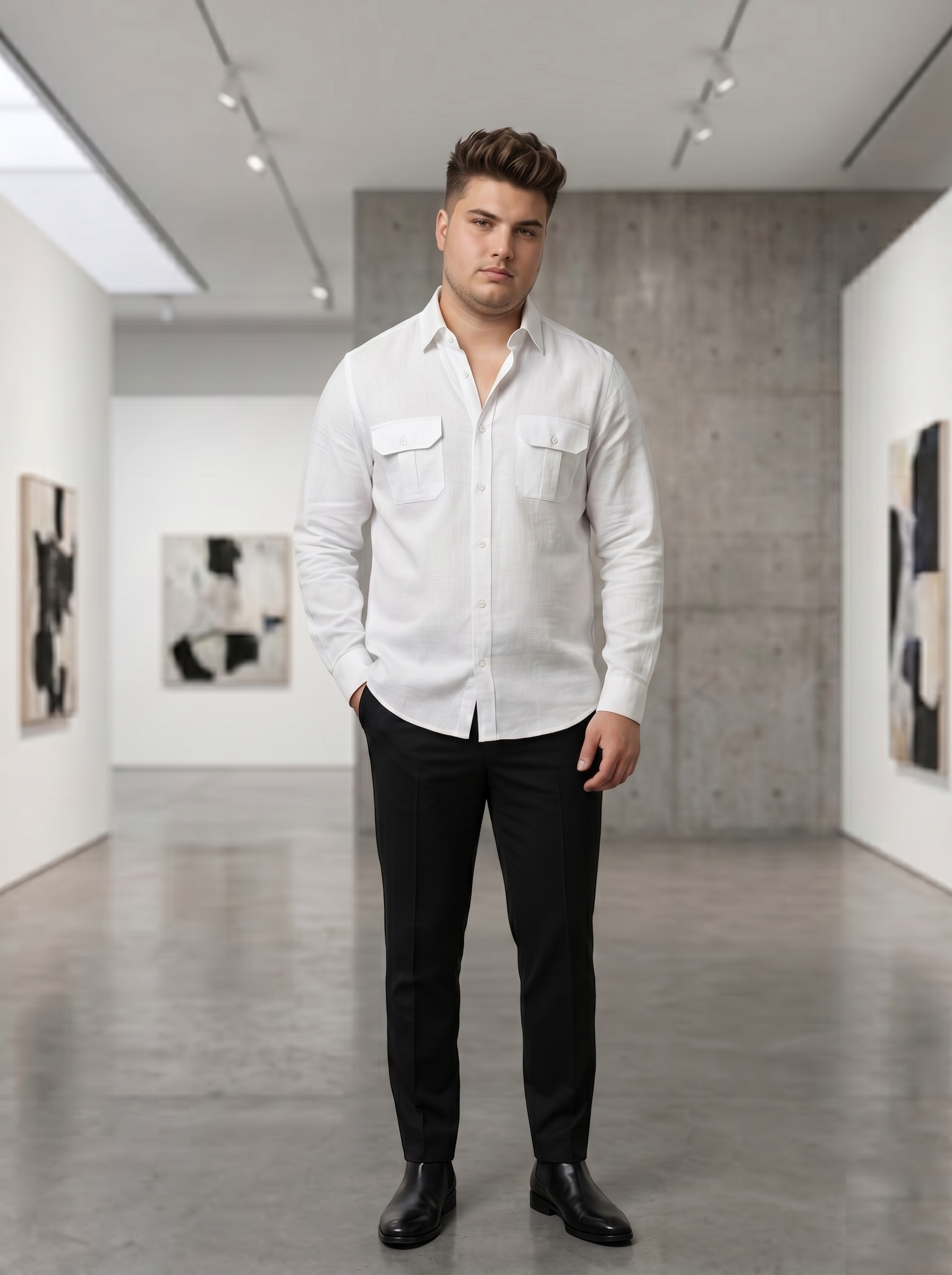 Double Fabric Shirts - Big Size