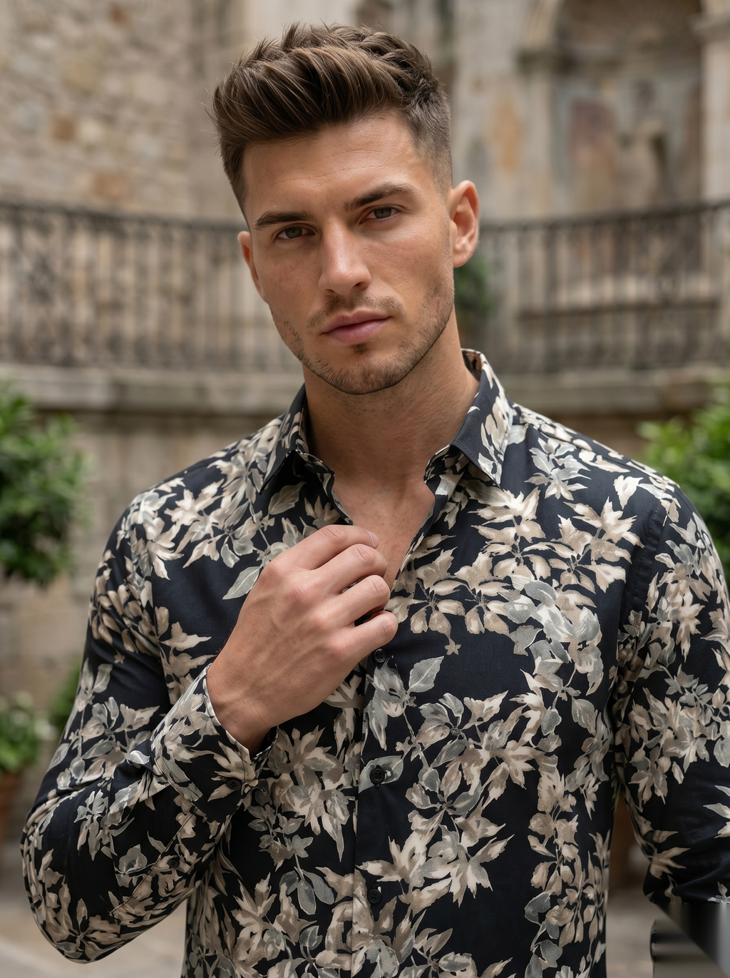 Viscose Printed Shirt - B&B
