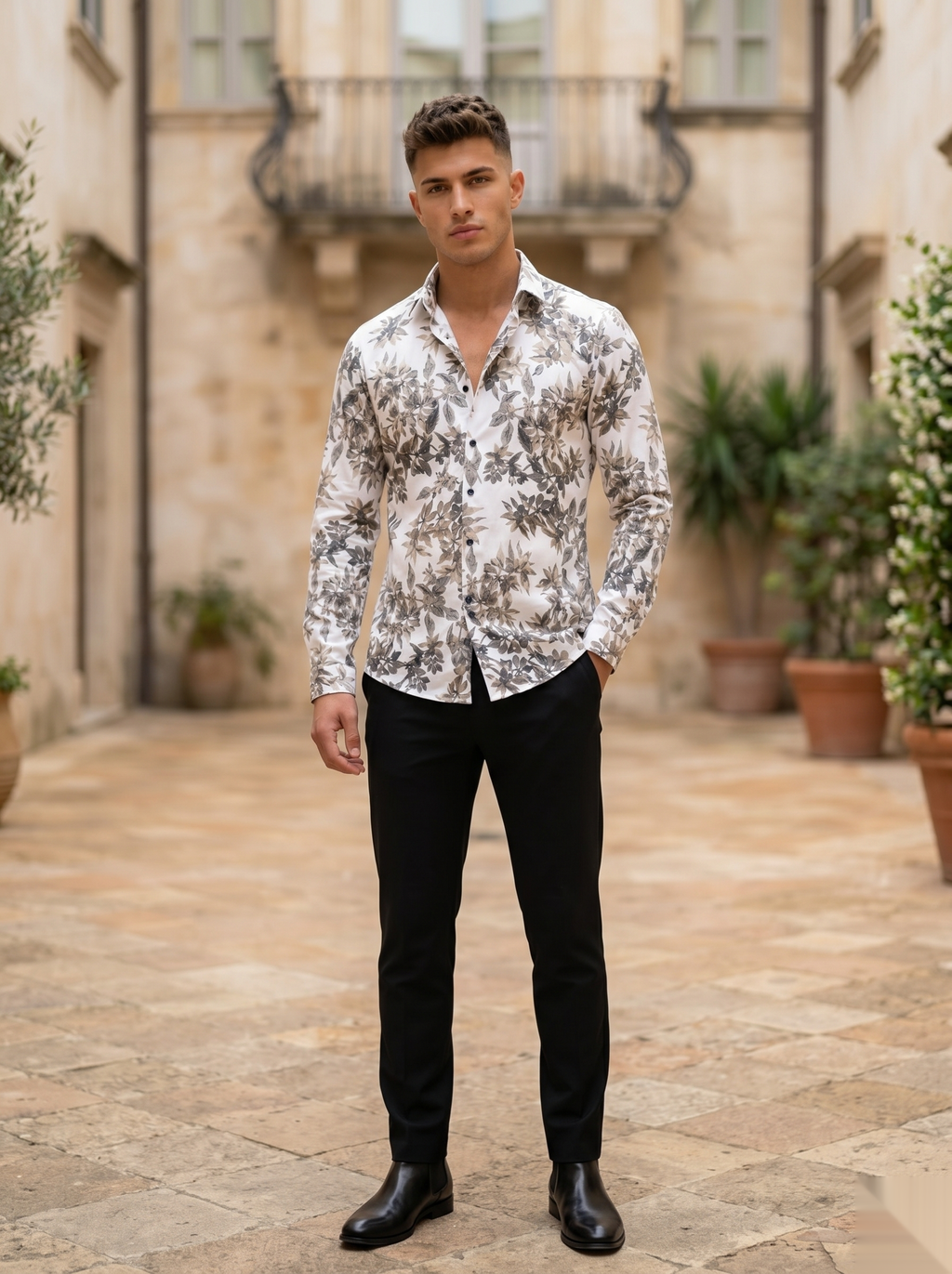Viscose Printed Shirt - W&G