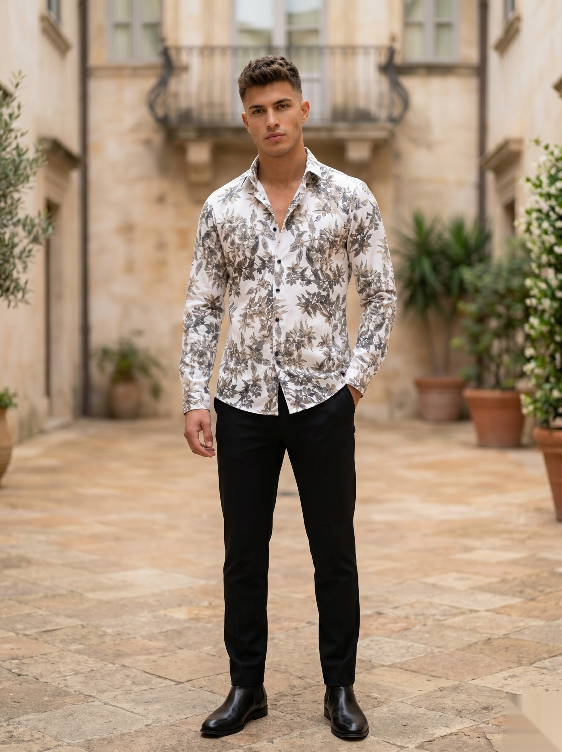 Viscose Printed Shirt - W&G