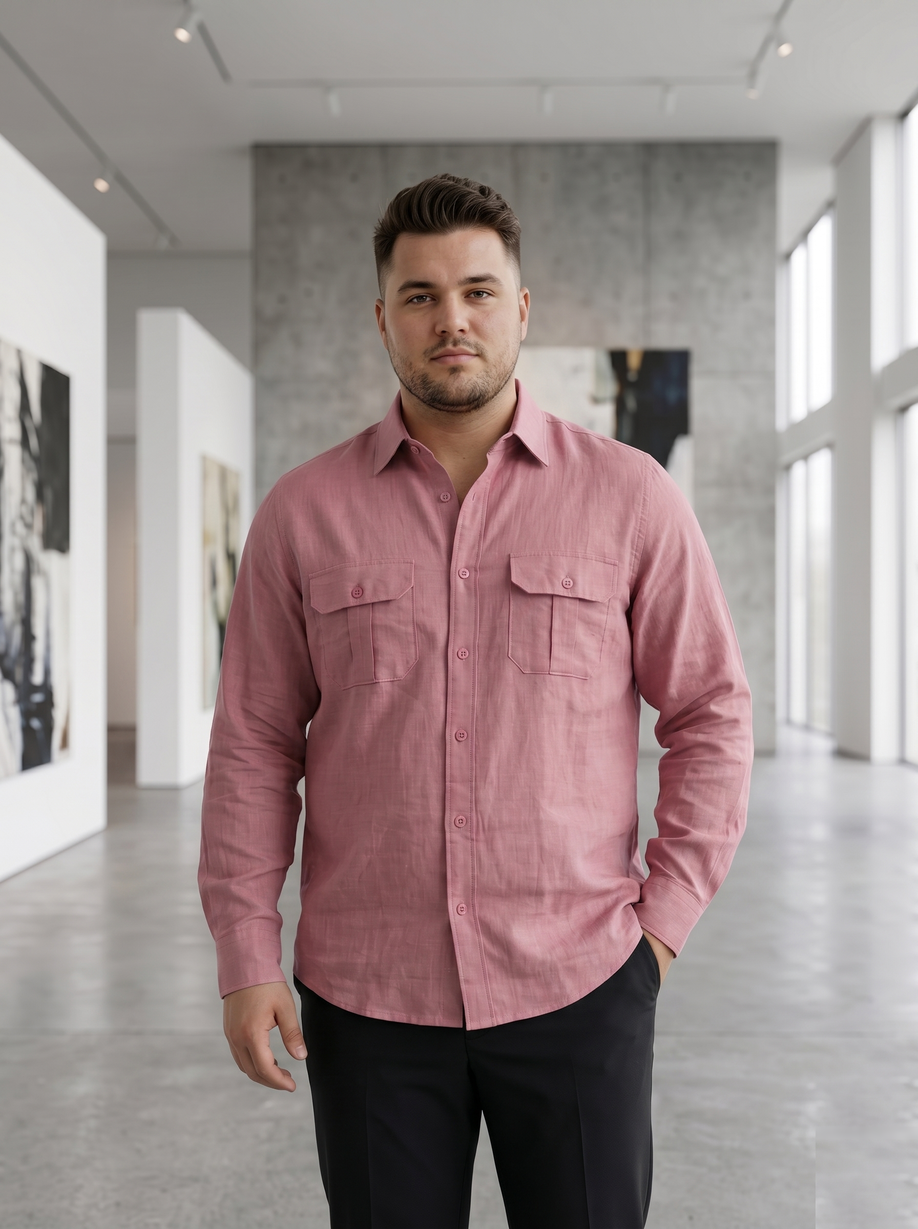Double Fabric Shirts - Big Size