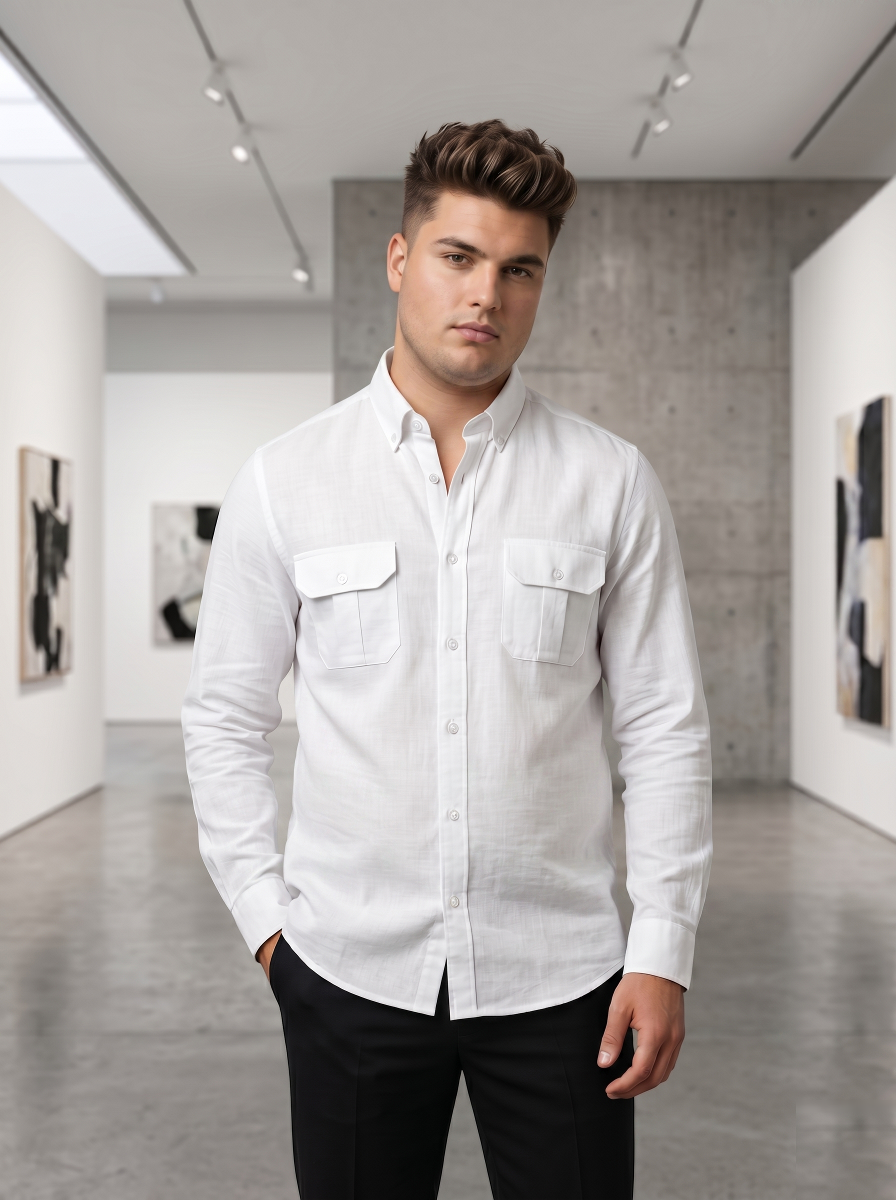 Double Fabric Shirts - Big Size