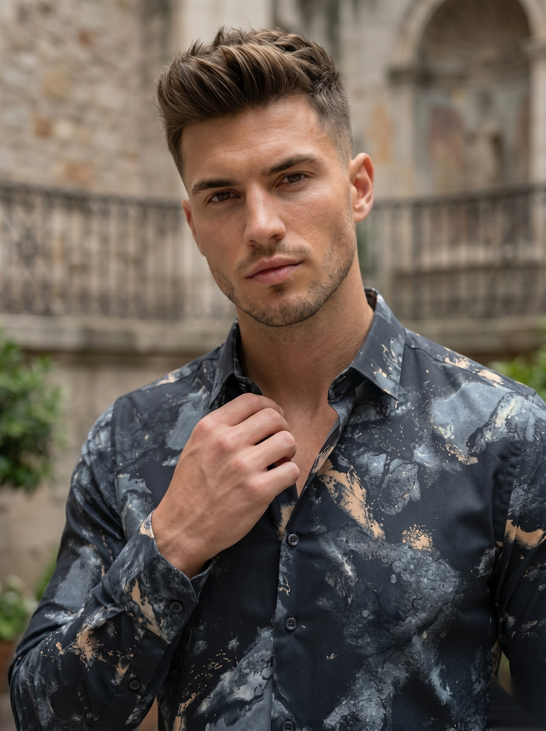 Viscose Printed Shirt - B&G
