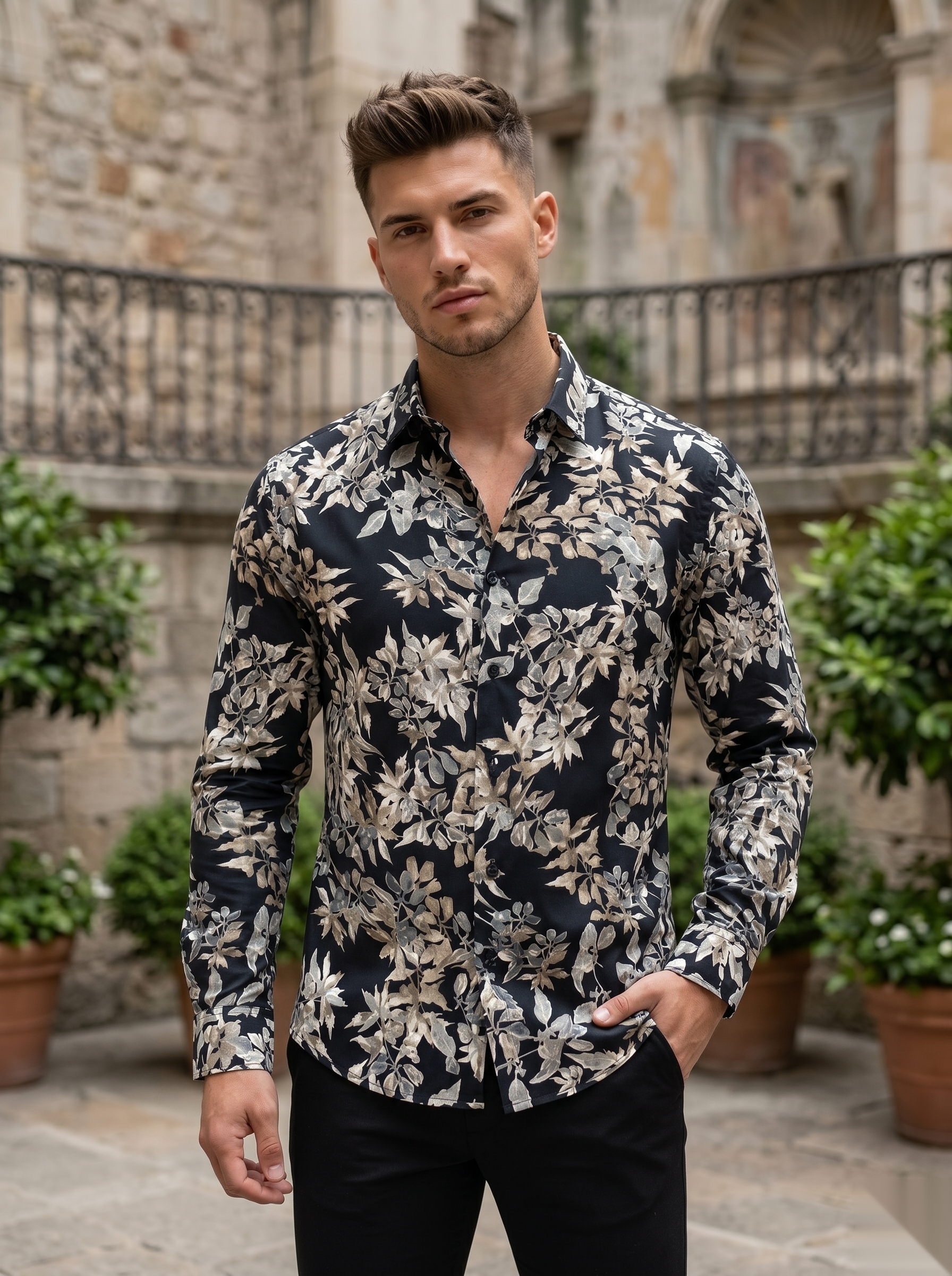 Viscose Printed Shirt - B&B