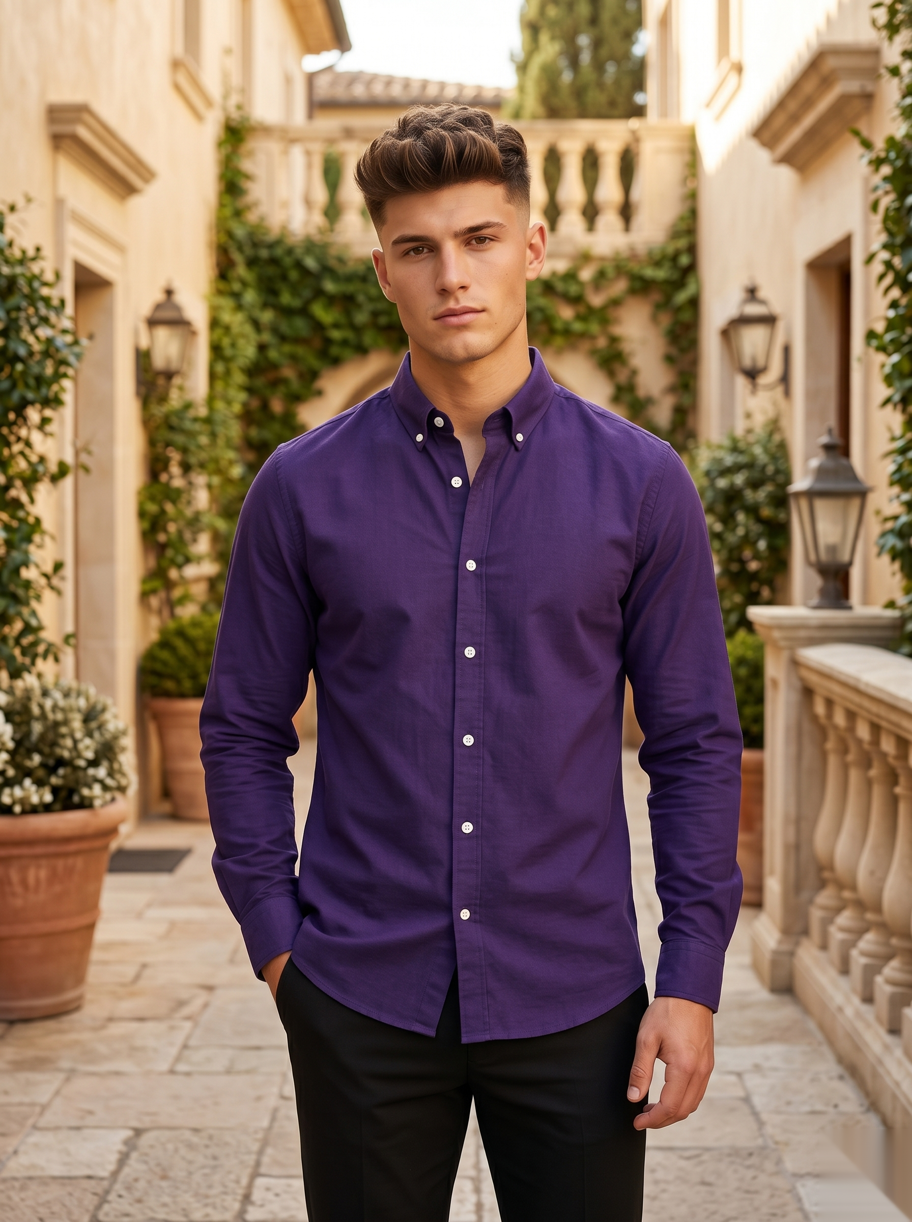 Linen-Blend Shirts