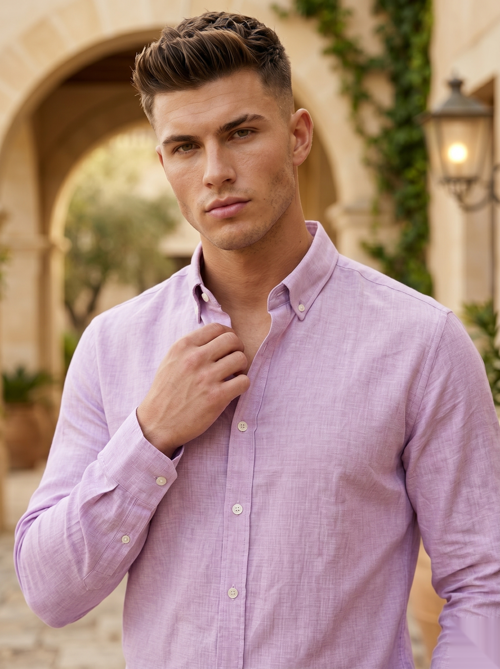 Linen-Blend Shirts