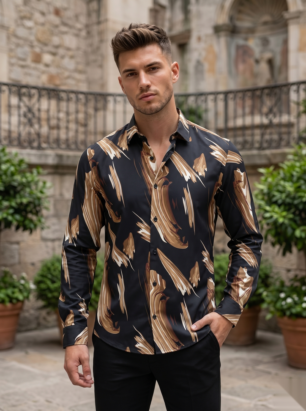 Viscose Printed Shirt - B&S