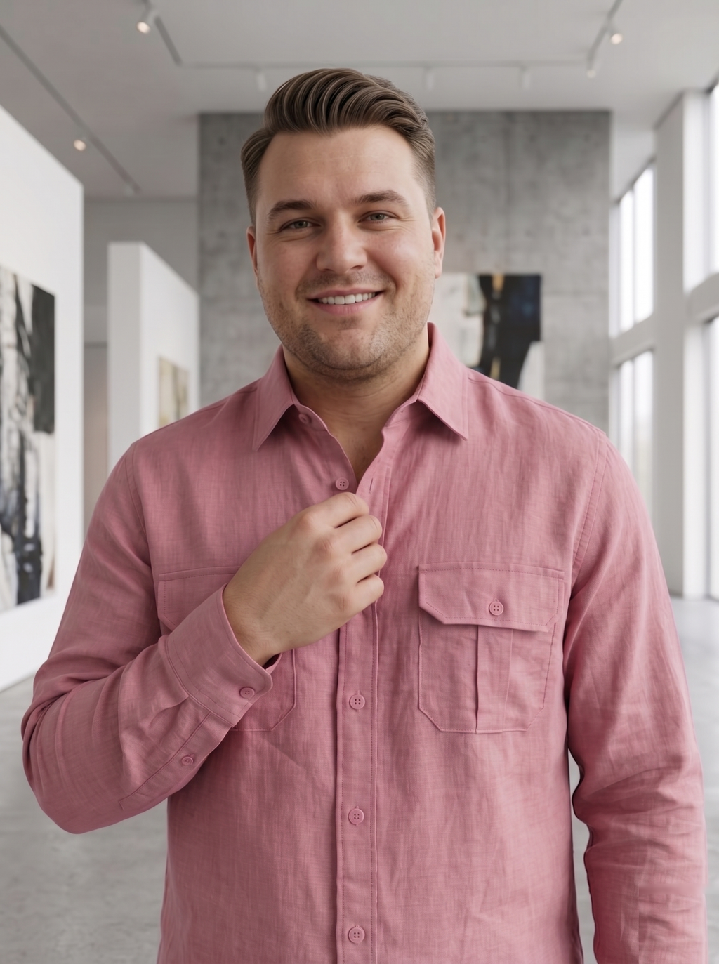Double Fabric Shirts - Big Size