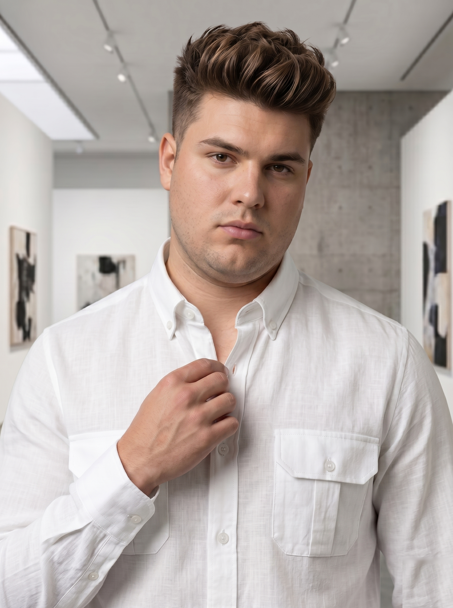Double Fabric Shirts - Big Size