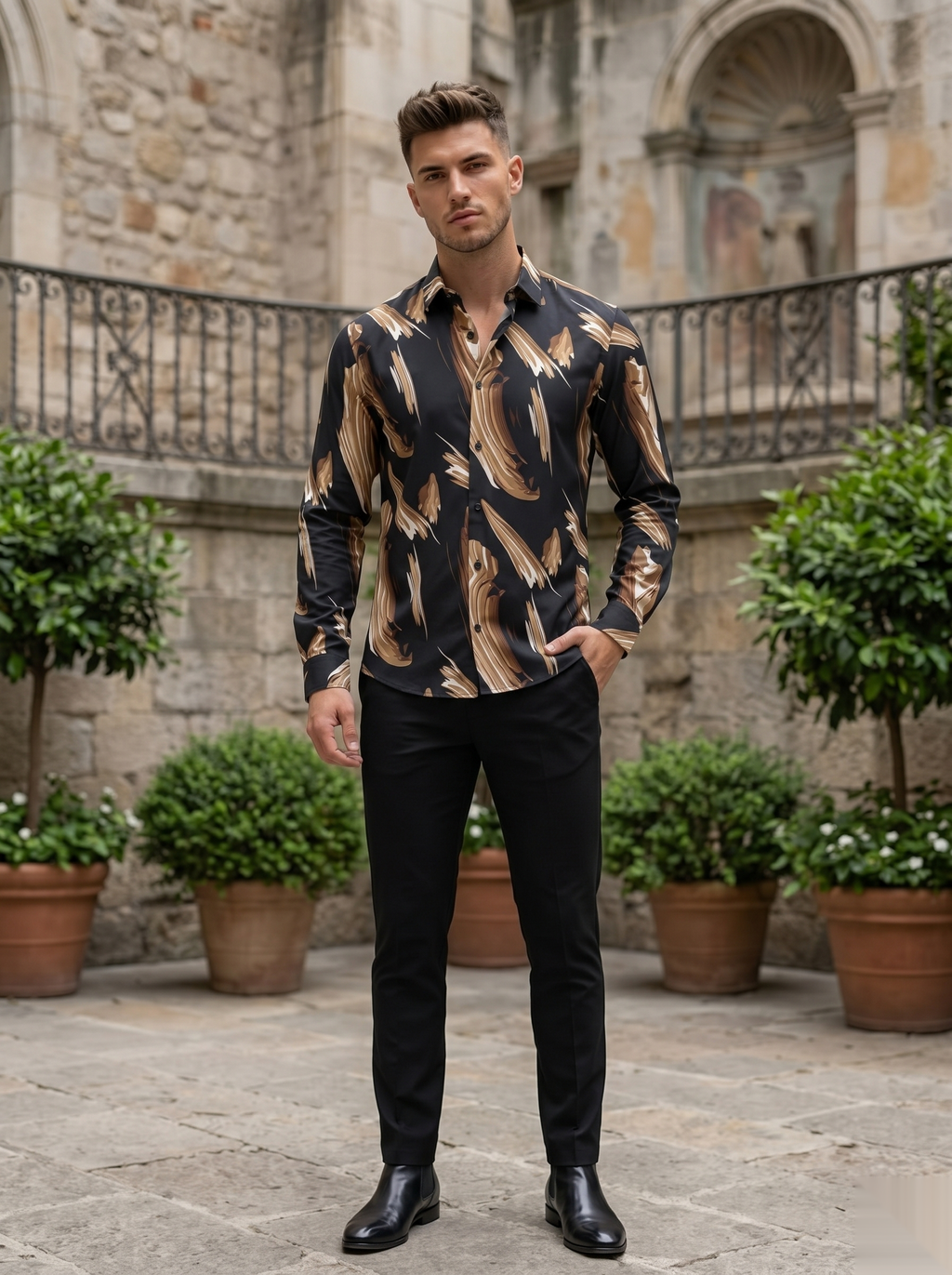 Viscose Printed Shirt - B&S