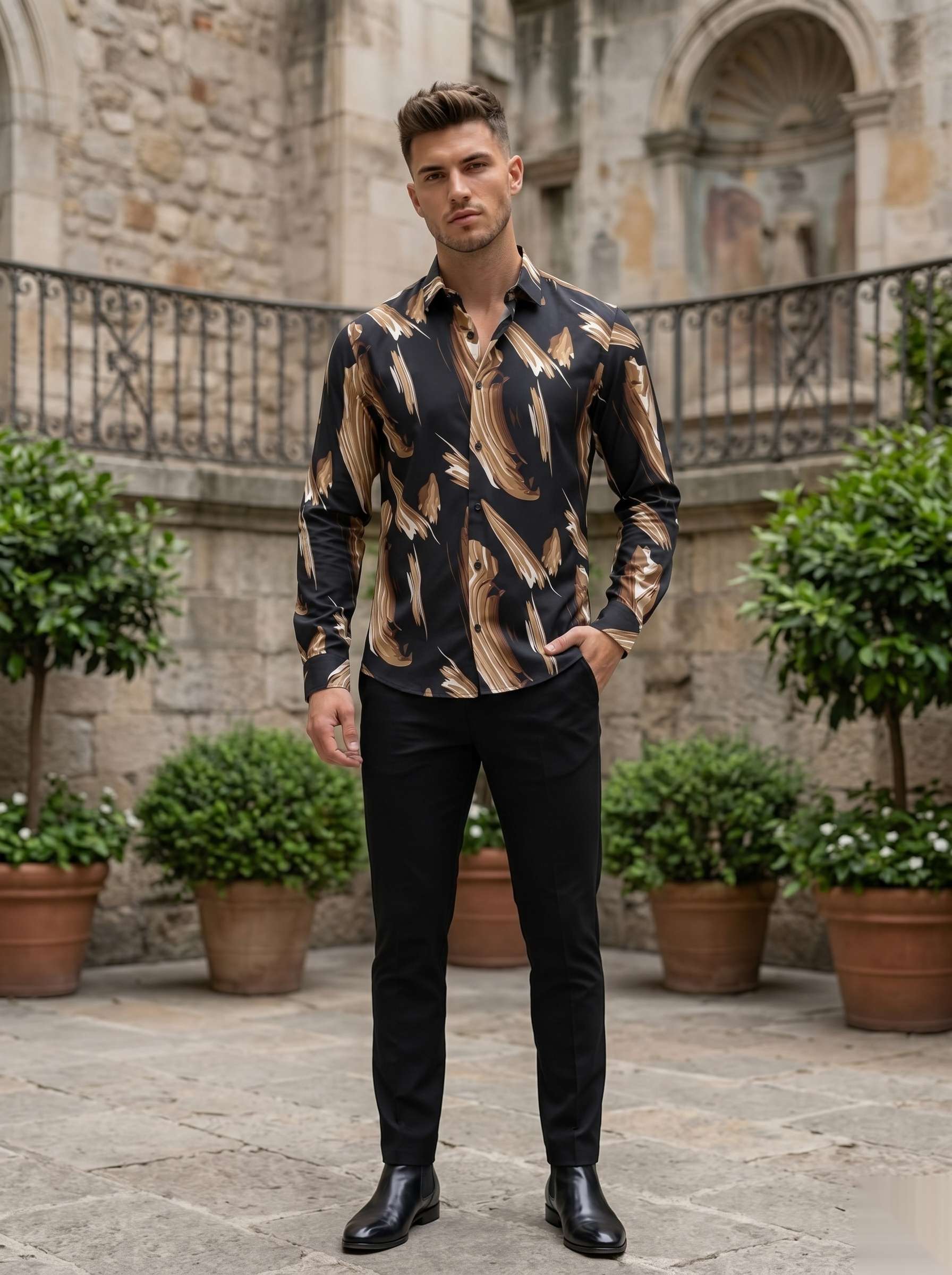 Viscose Printed Shirt - B&S