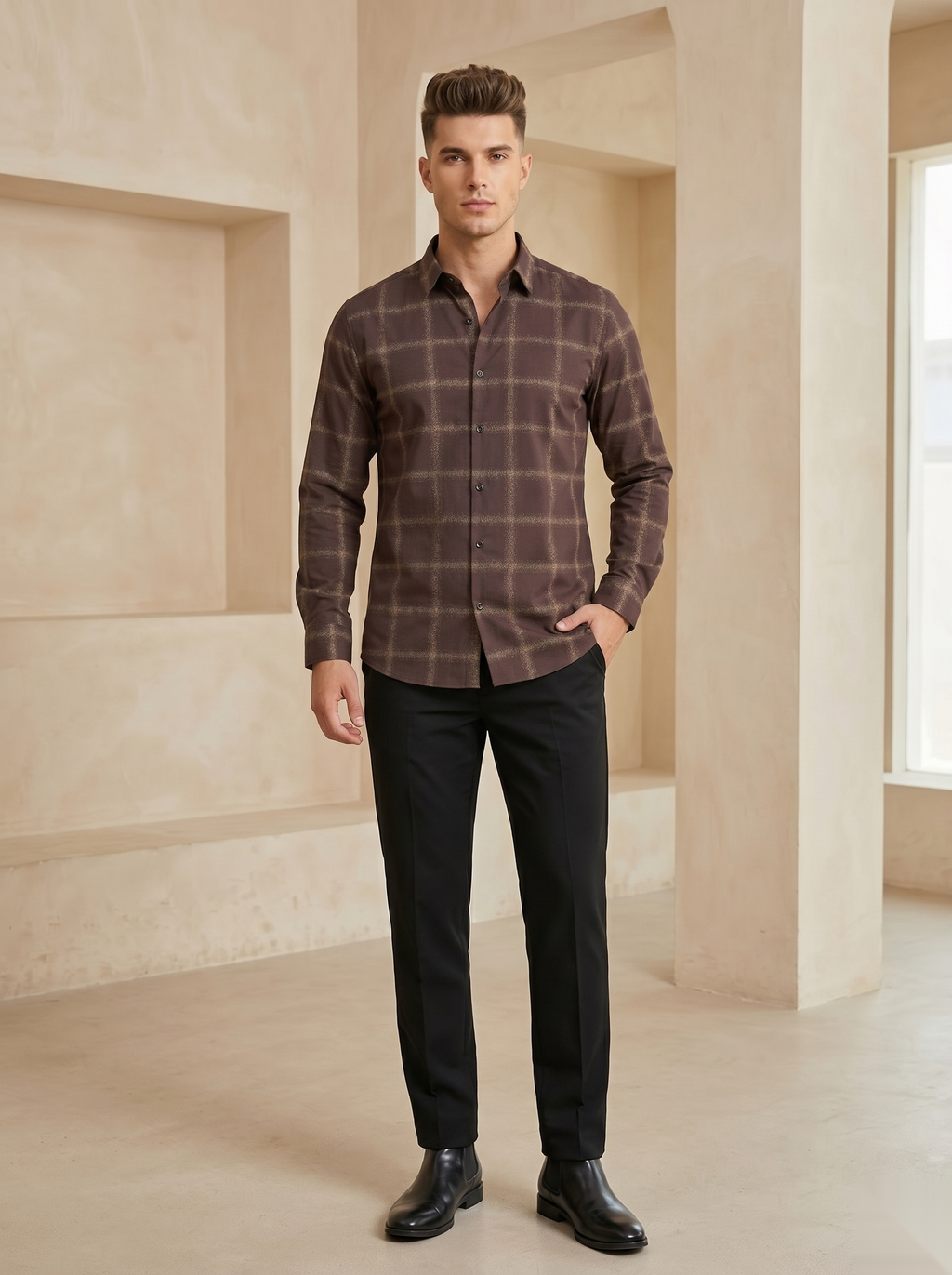 Urban Checked Full Sleeve Shirt
