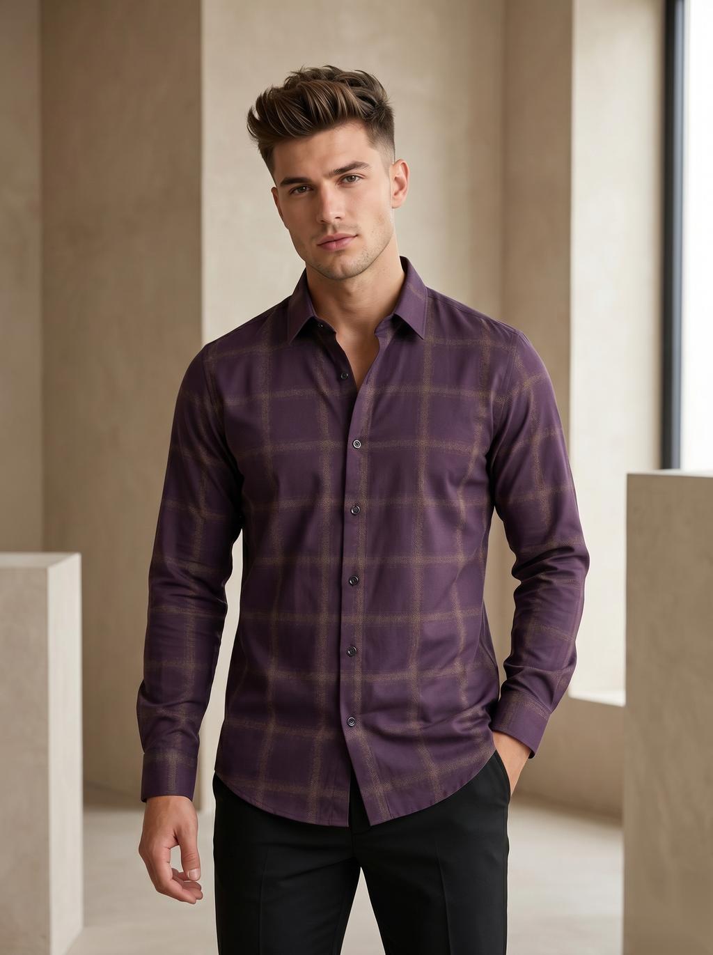 Urban Checked Full Sleeve Shirt