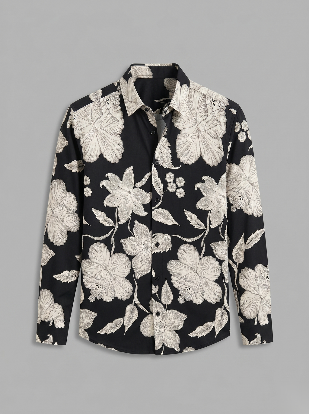 Viscose Printed Shirt - B&W