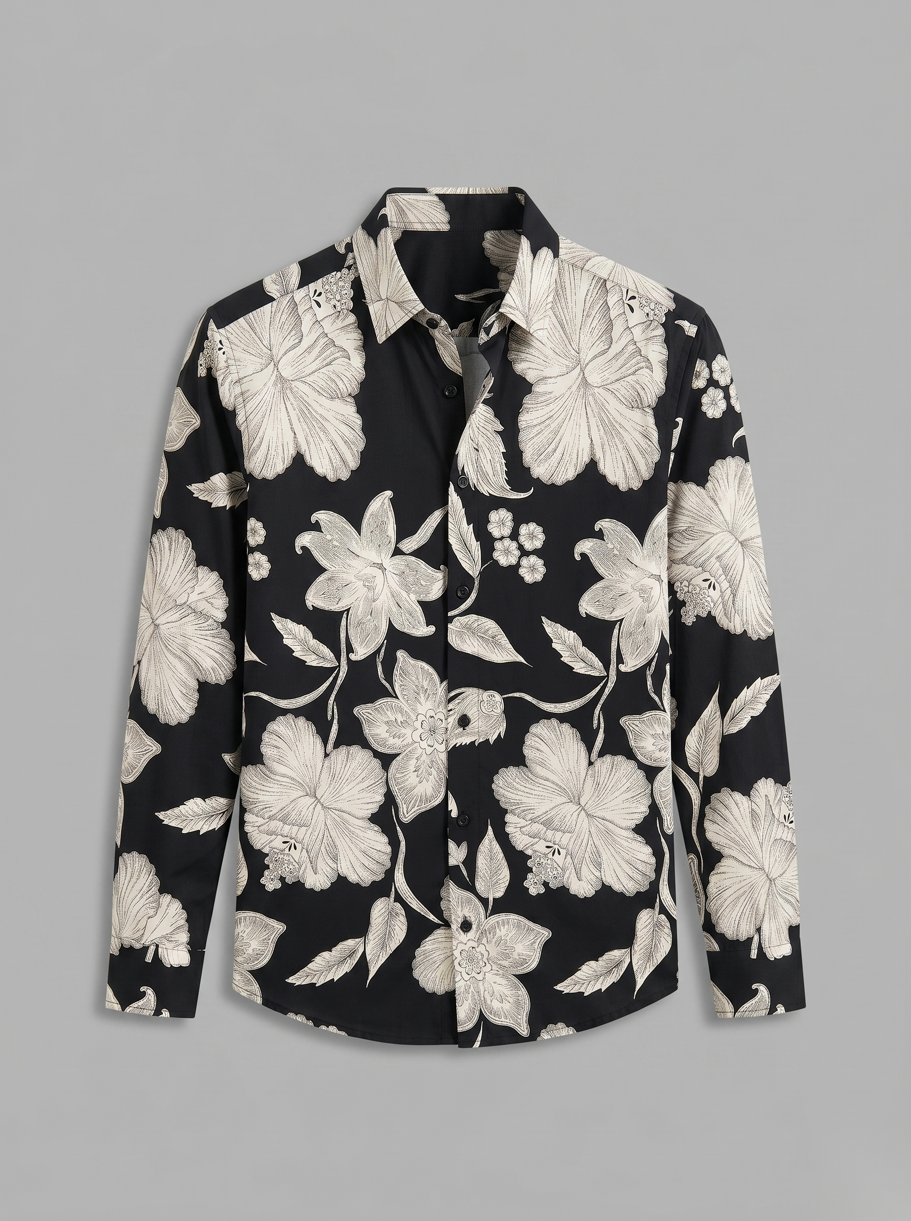 Viscose Printed Shirt - B&W