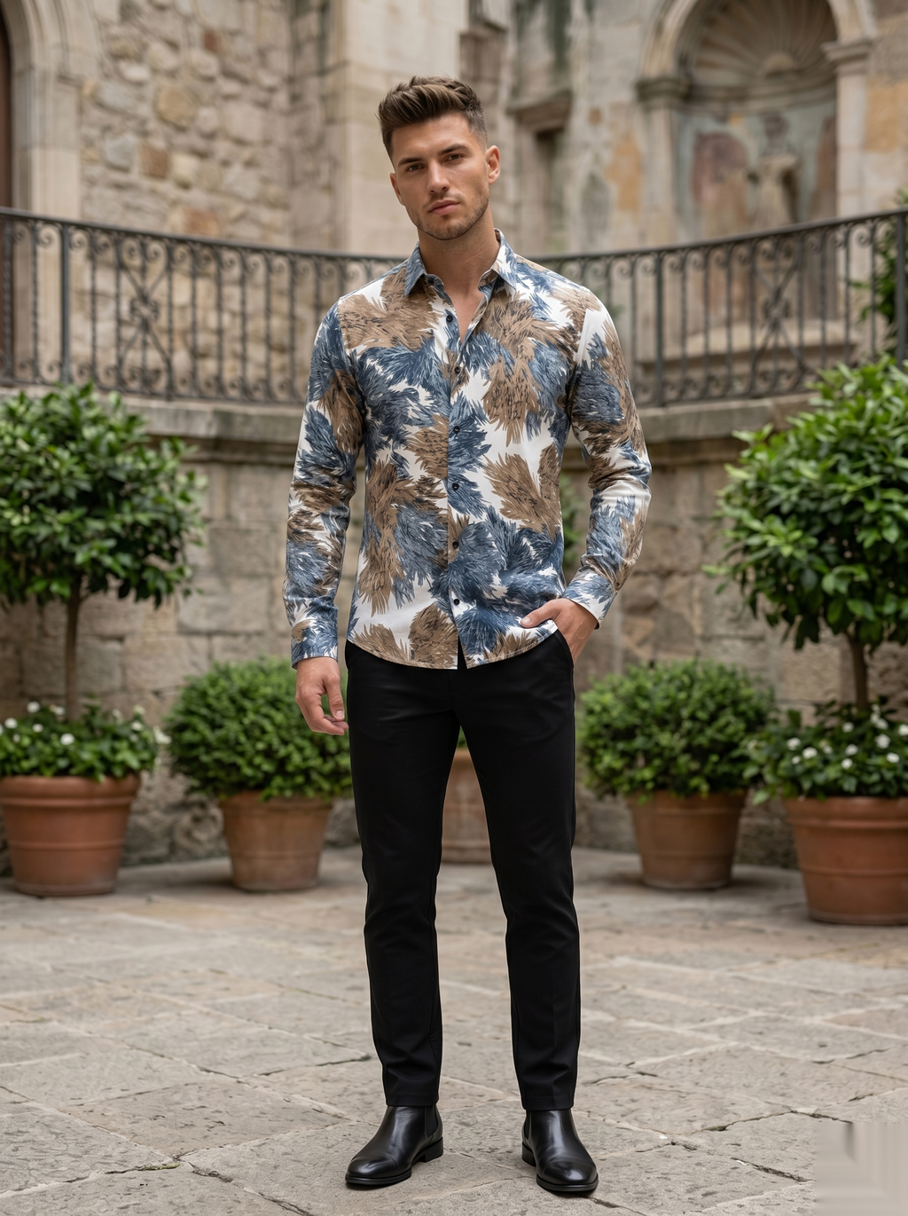 Viscose Printed Shirt - BSW
