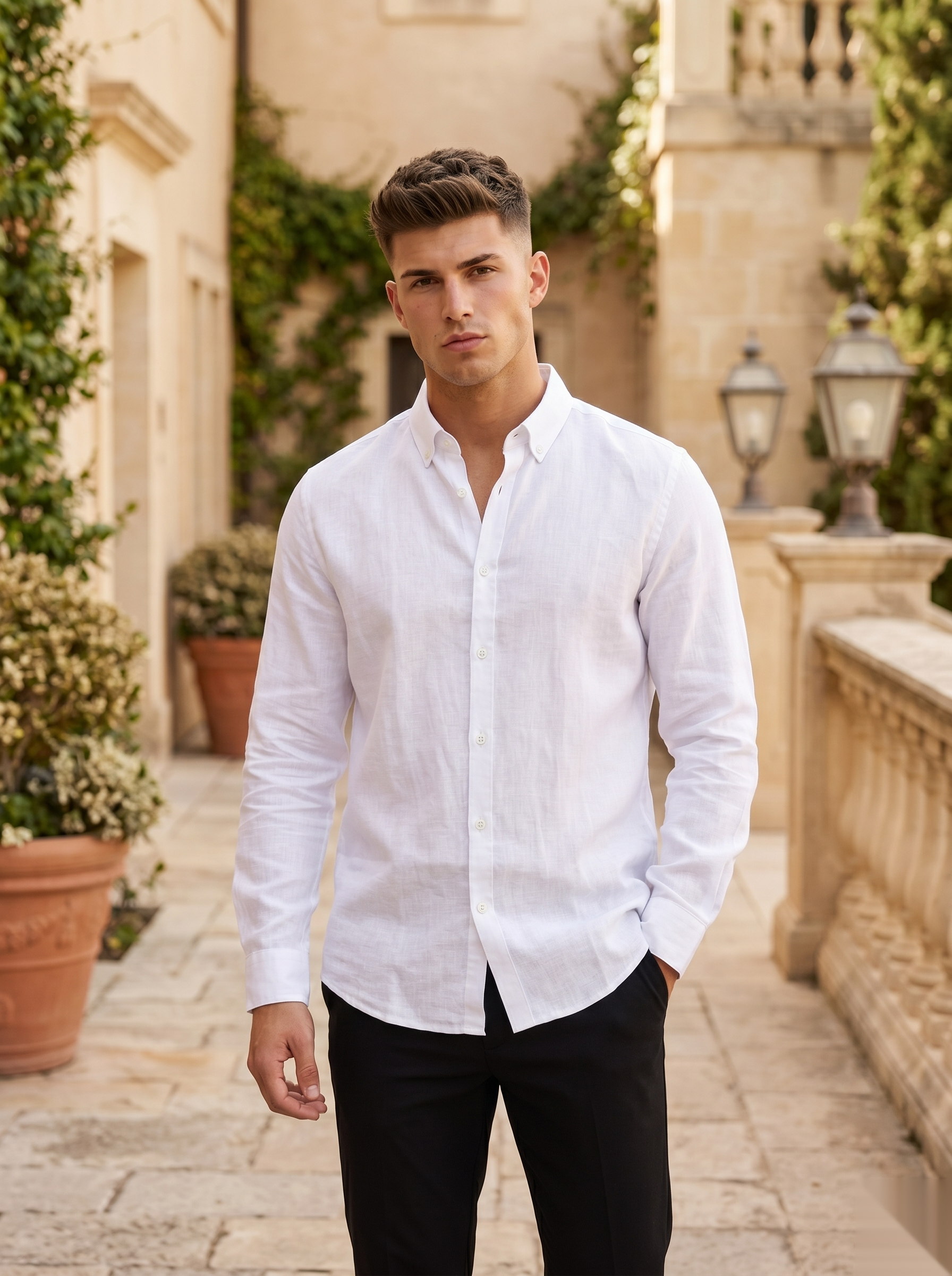 Linen-Blend Shirts