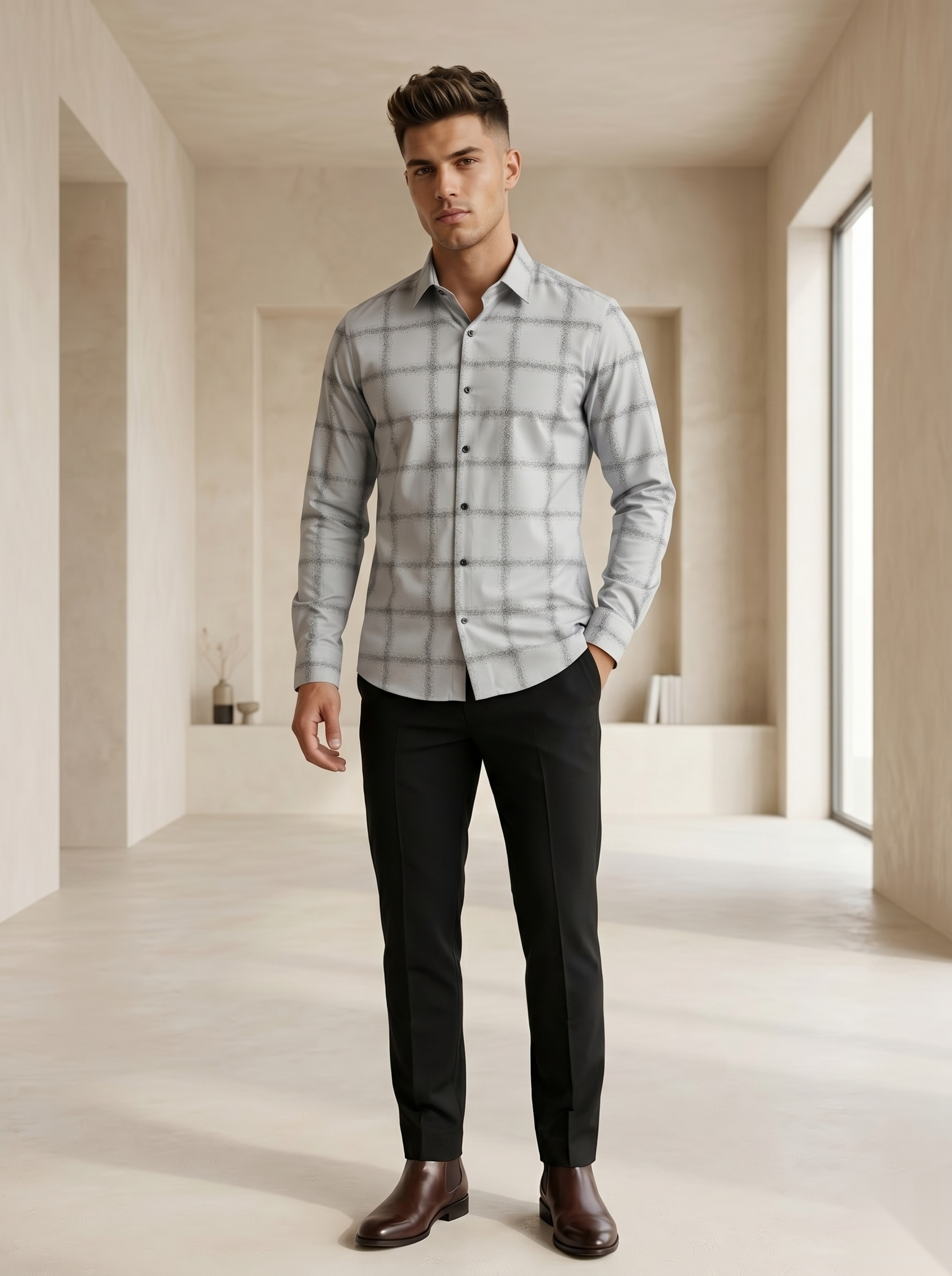 Urban Checked Full Sleeve Shirt