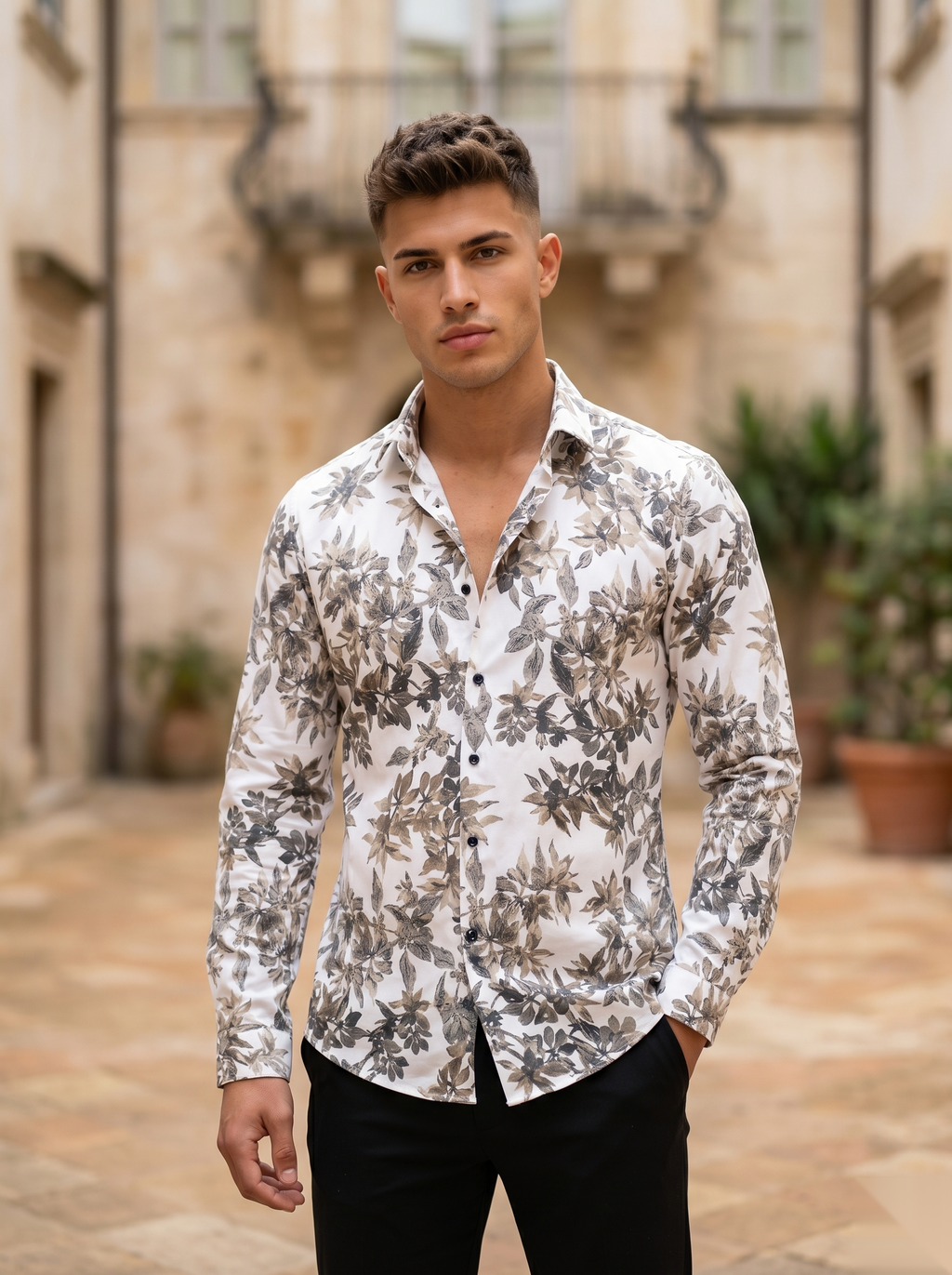 Viscose Printed Shirt - W&G
