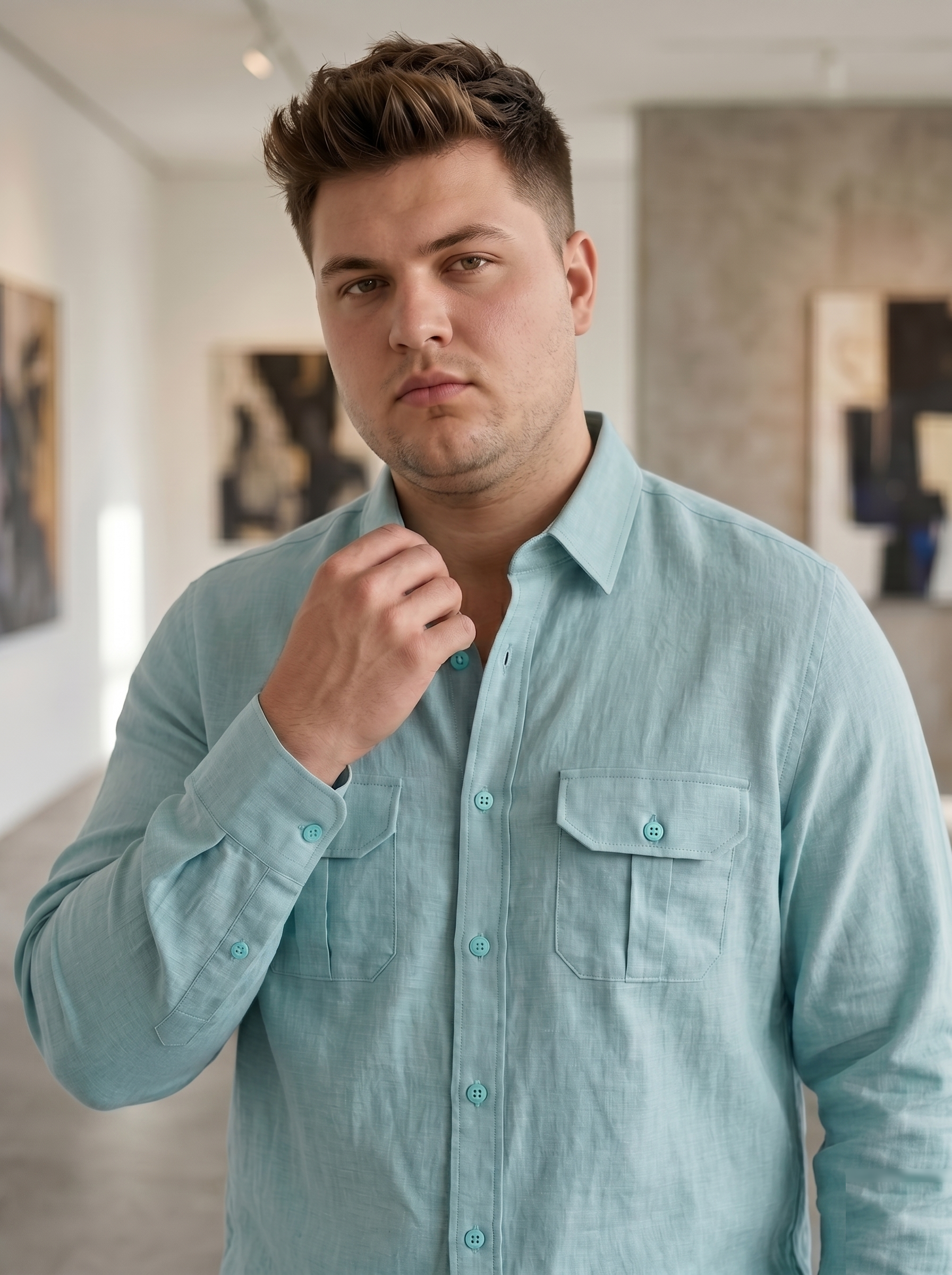 Double Fabric Shirts - Big Size