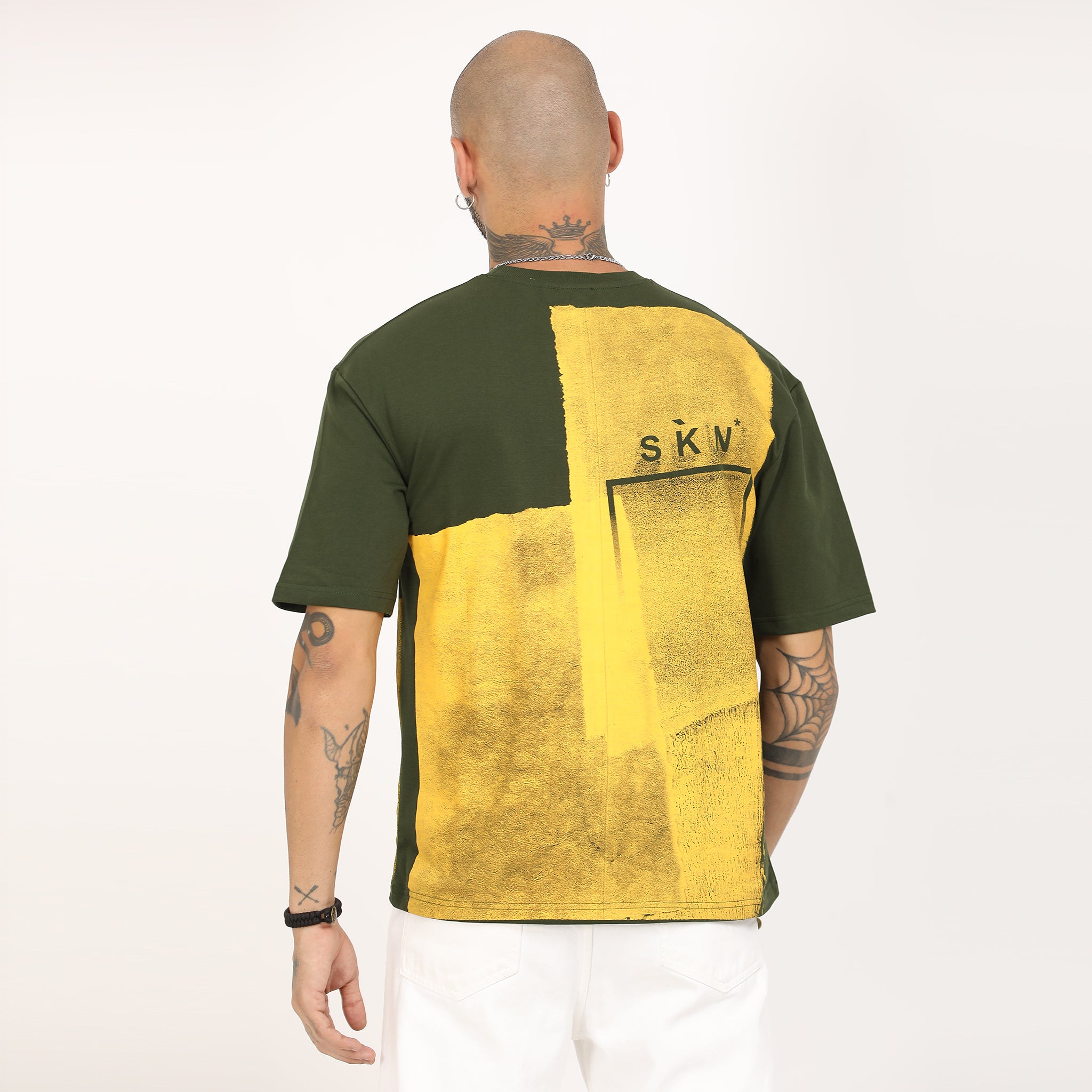 Distressed Print Oversized T-Shirt - Snipes
