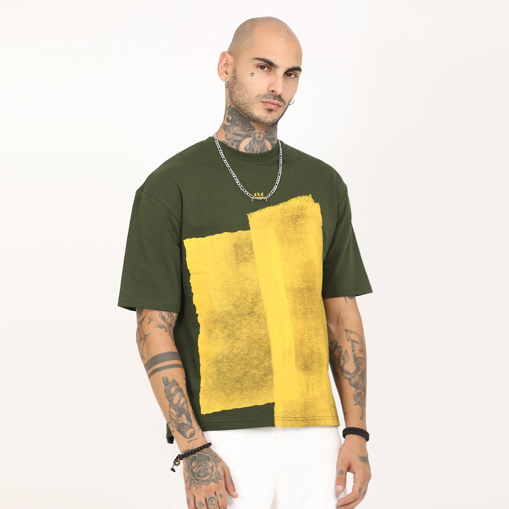 Distressed Print Oversized T-Shirt - Snipes