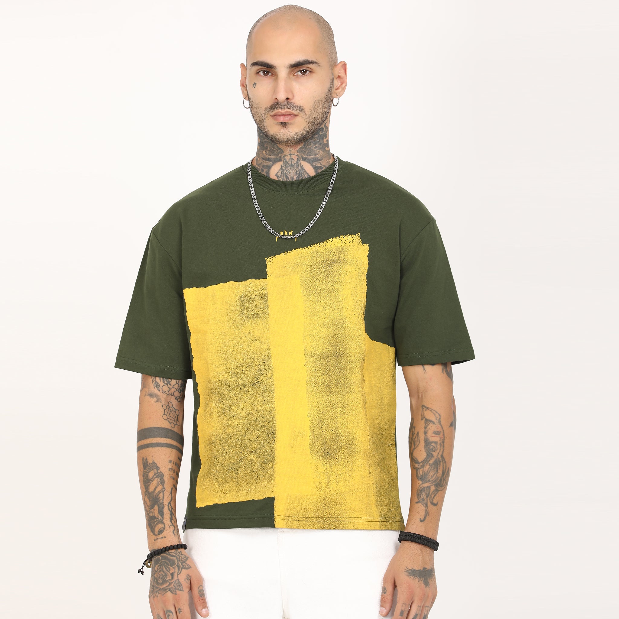 Distressed Print Oversized T-Shirt - Snipes