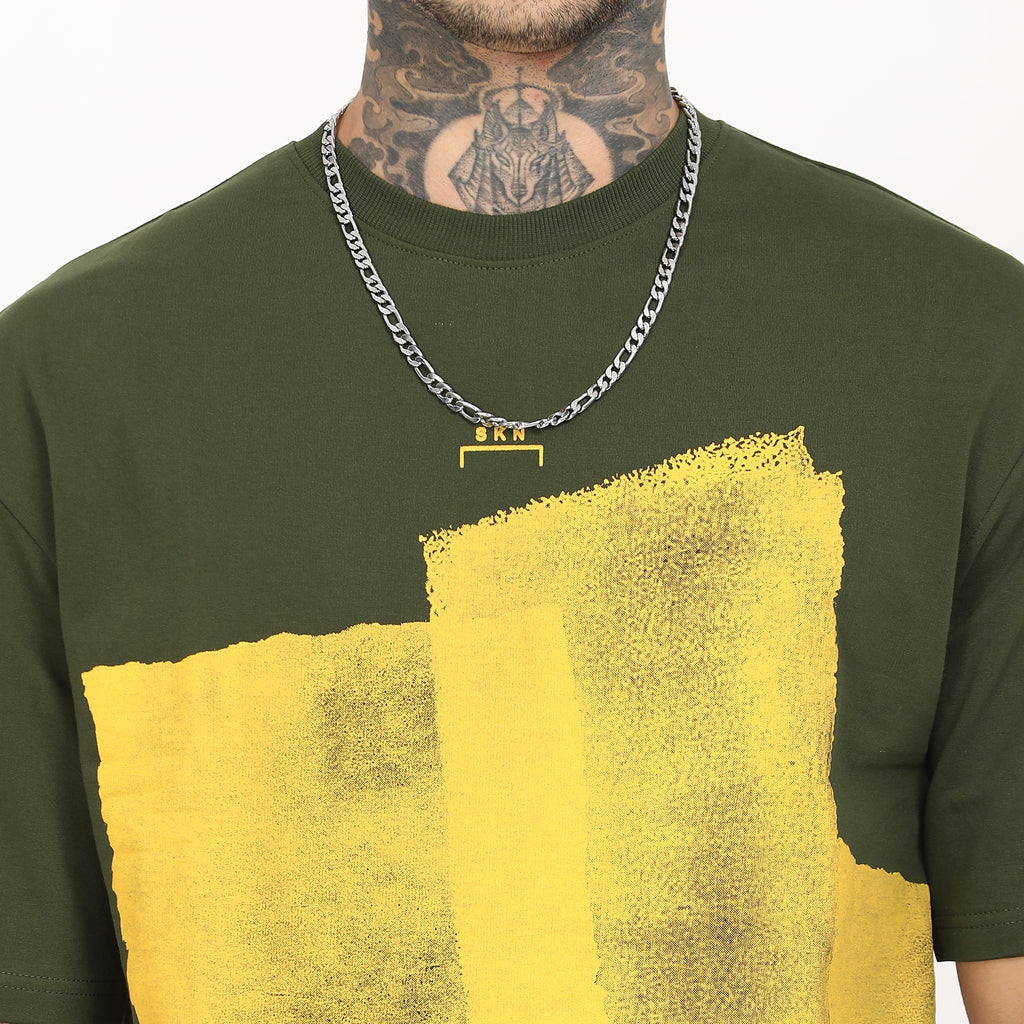 Distressed Print Oversized T-Shirt - Snipes