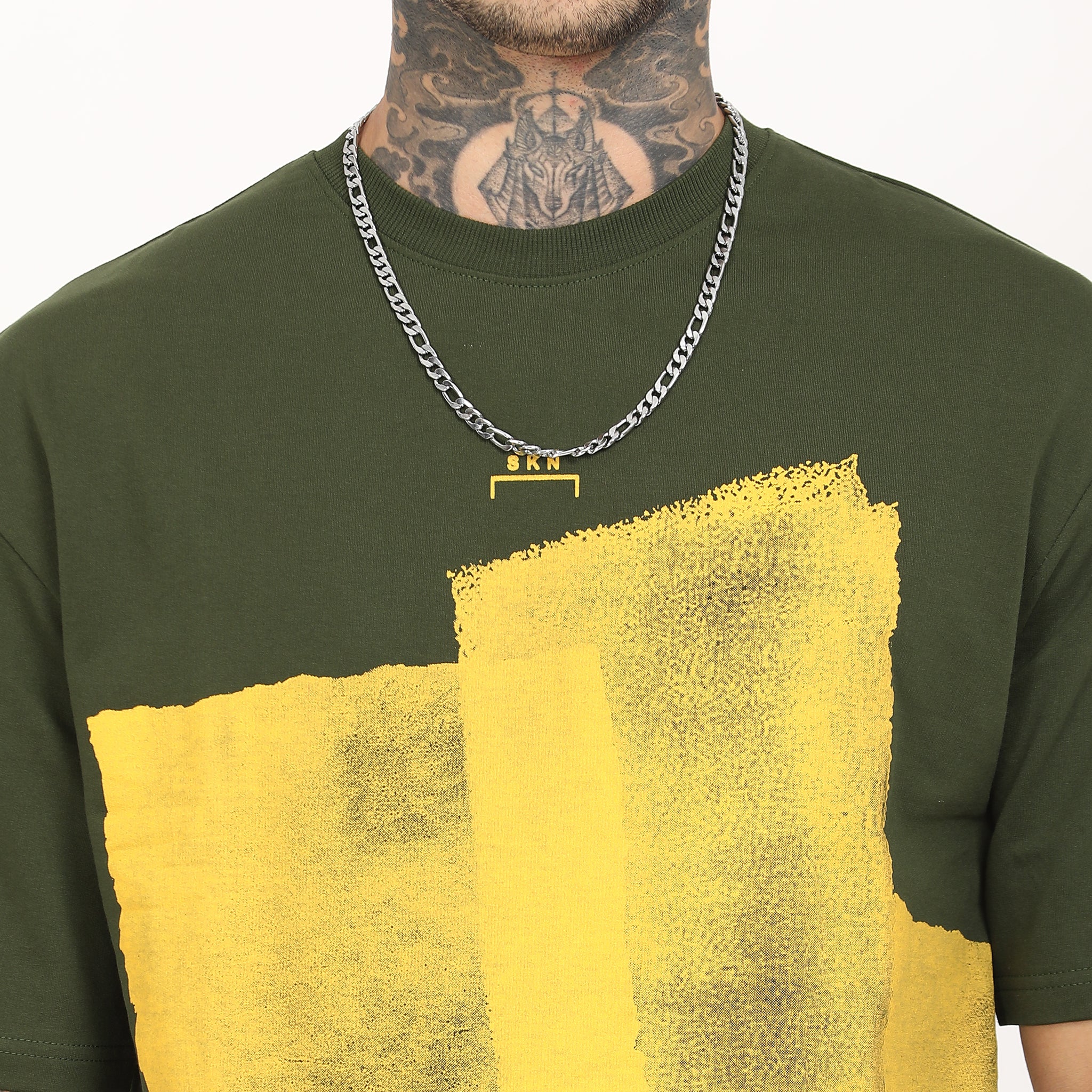 Distressed Print Oversized T-Shirt - Snipes