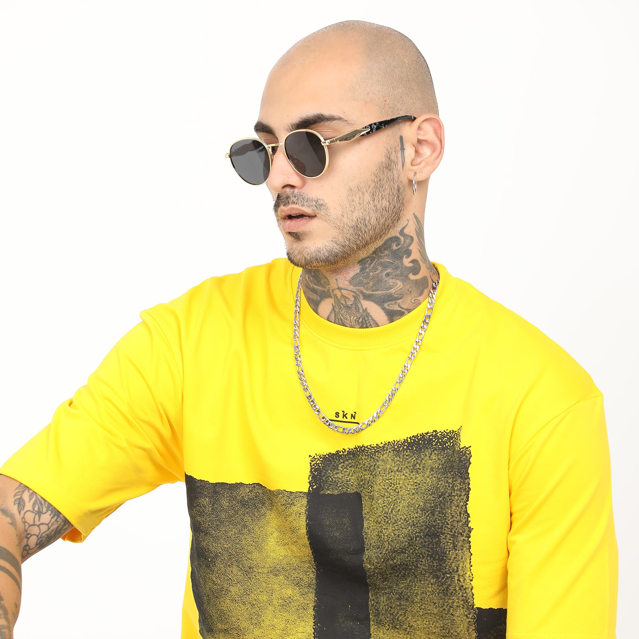 Distressed Print Oversized T-Shirt Secondary image