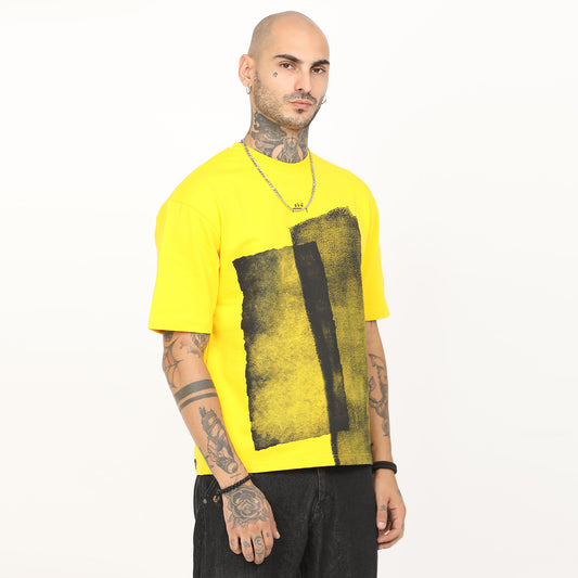 Distressed Print Oversized T-Shirt