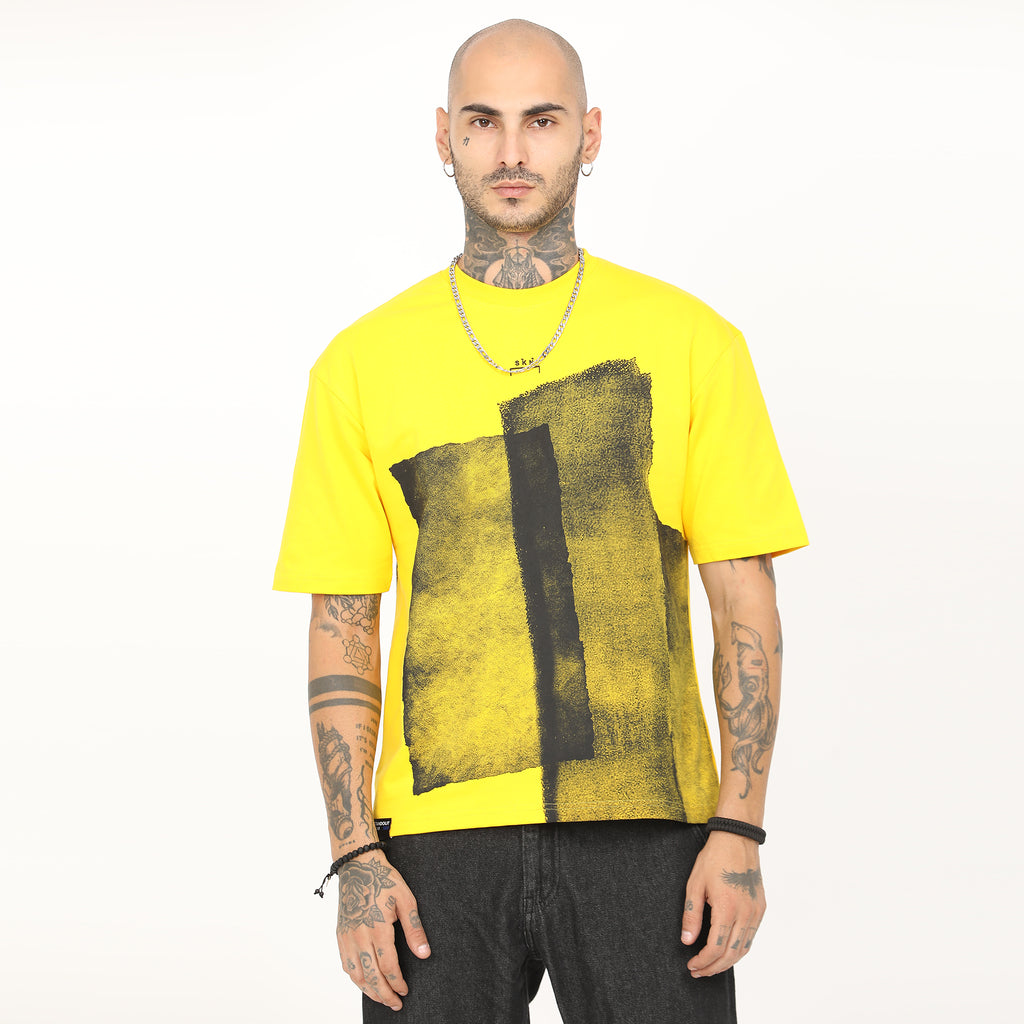 Distressed Print Oversized T-Shirt - Snipes