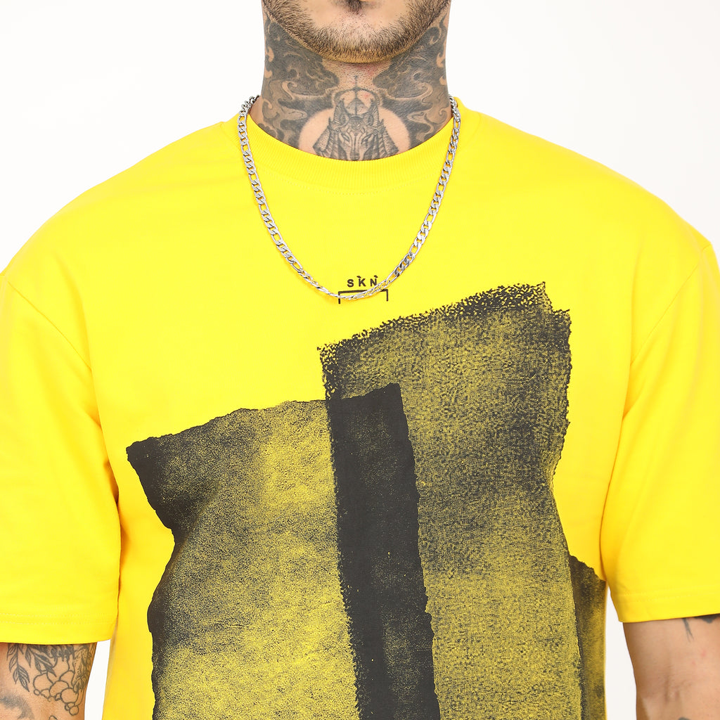 Distressed Print Oversized T-Shirt - Snipes