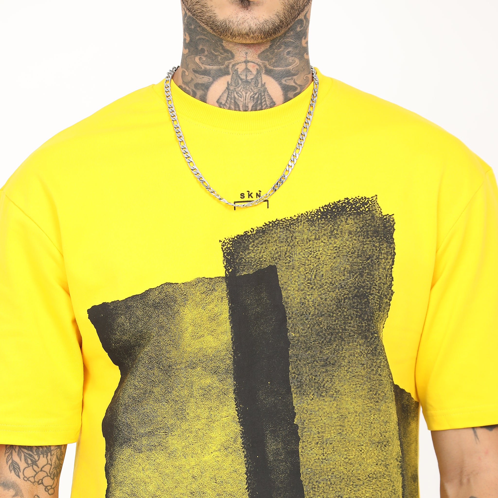Distressed Print Oversized T-Shirt - Snipes