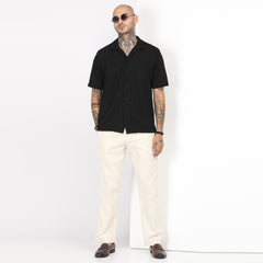 Casual Knitted Half Sleeve Shirt