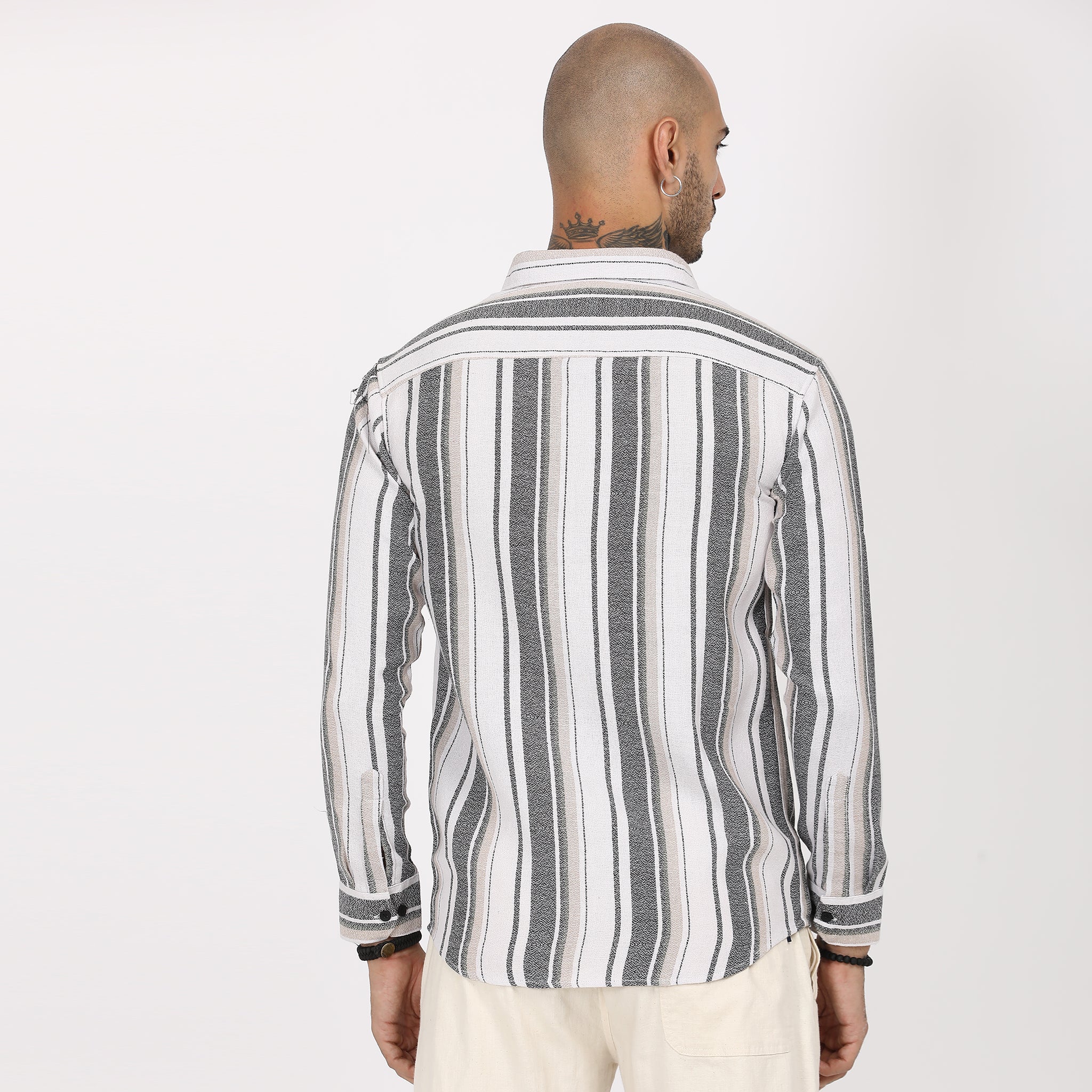 Casual Striped Full Sleeve Shirt Secondary image