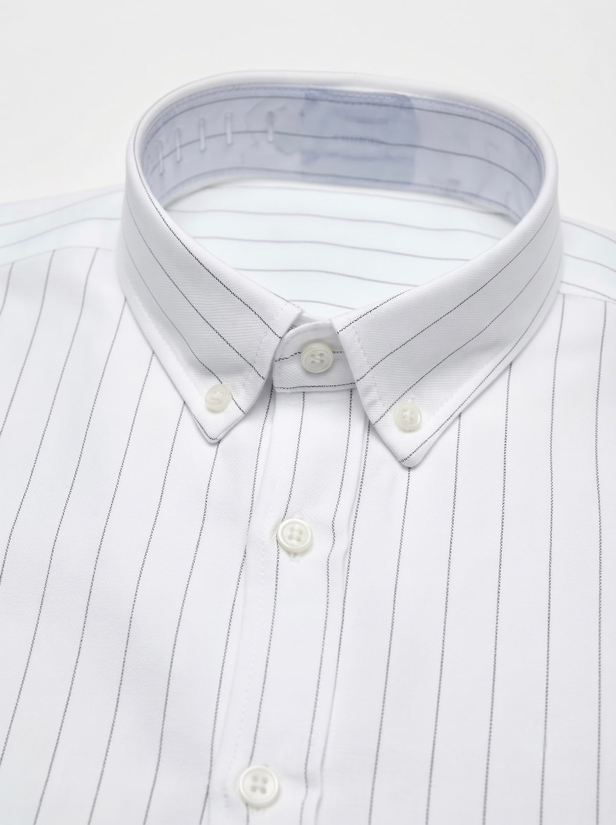 Men’s Striped TR Fabric Button-Down Shirt