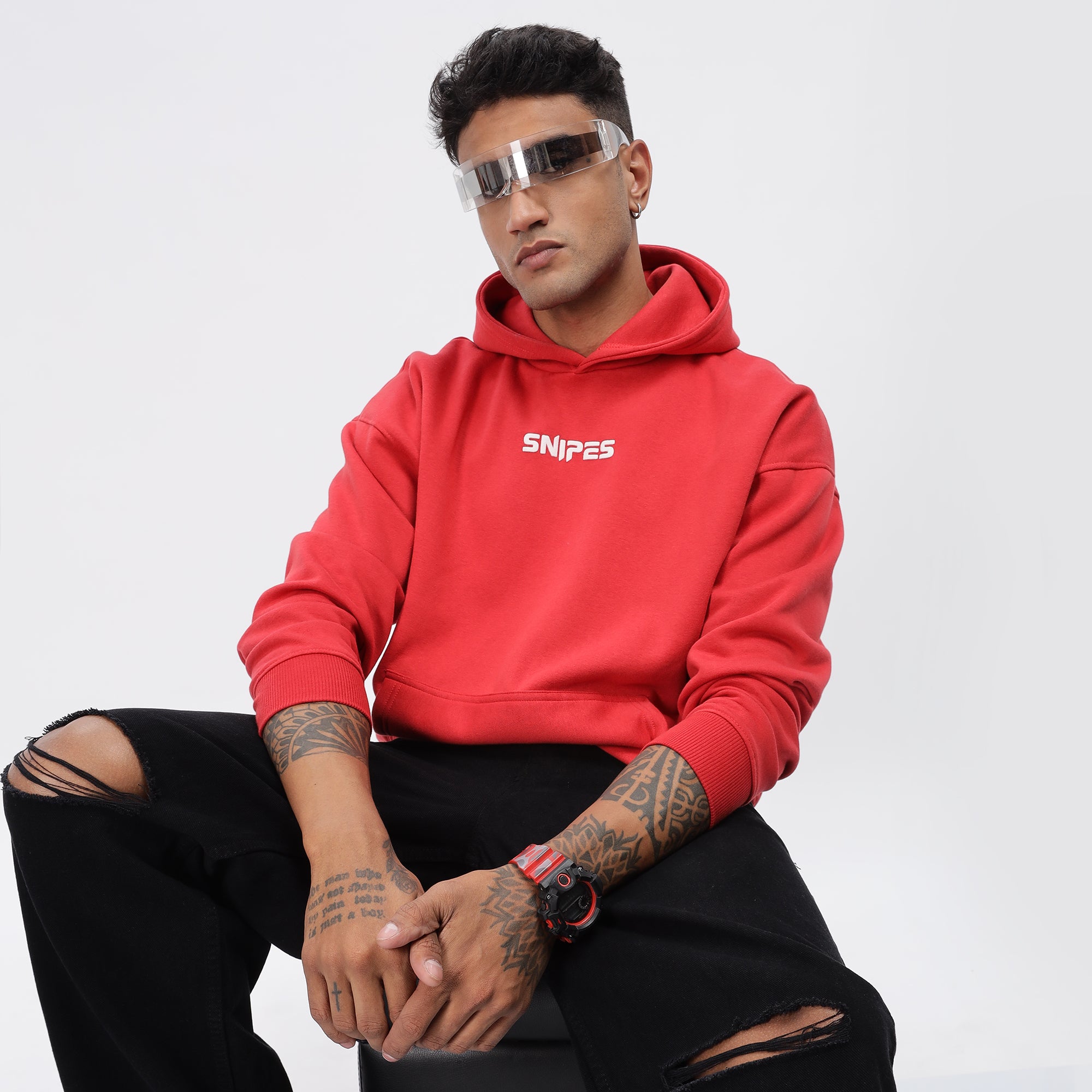 Oversized Puff Printed Hoodies - Snipes