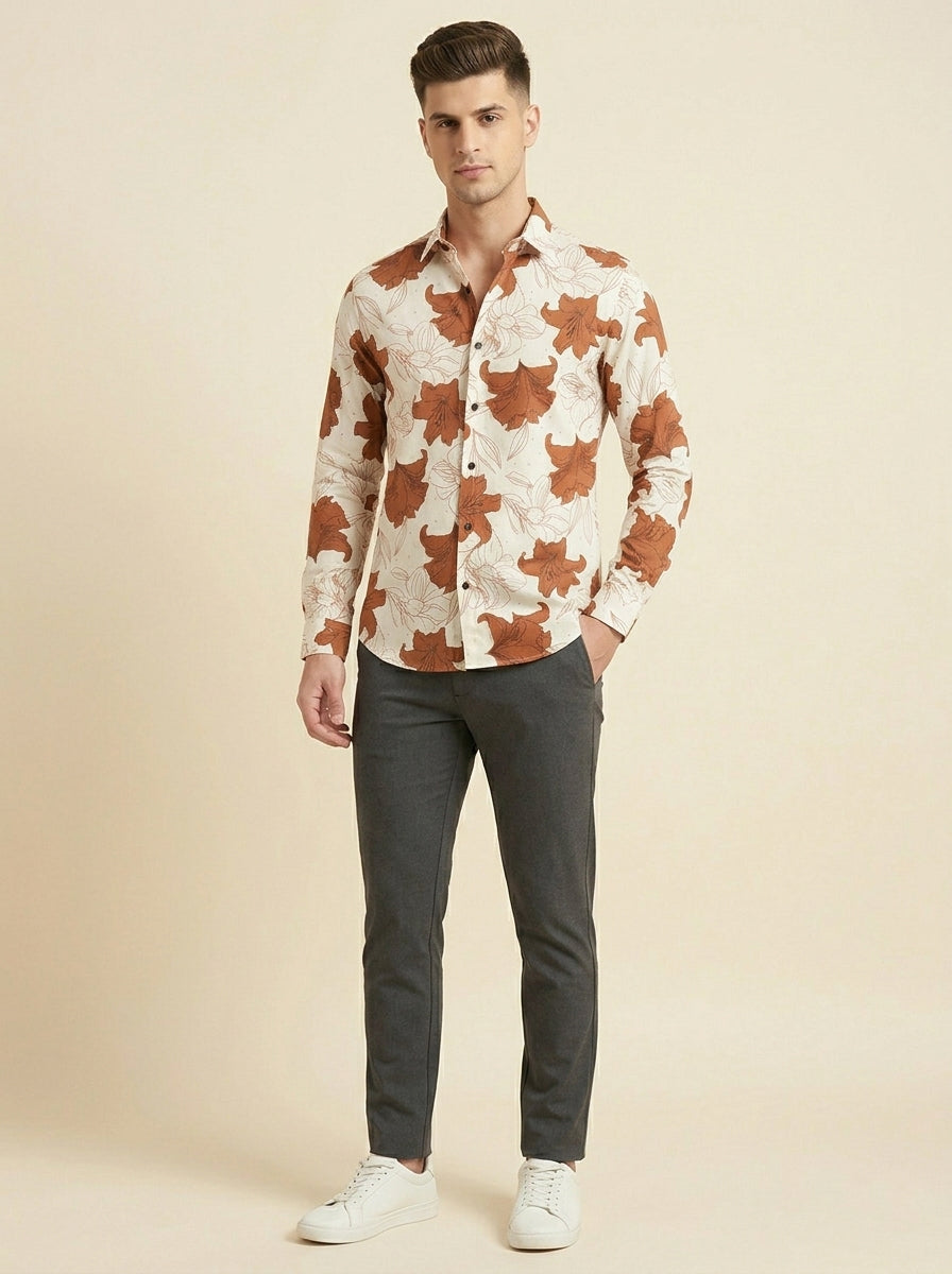 Snipes stone printed shirt featuring a stylish pattern, long sleeves, and a casual fit perfect for everyday wear.